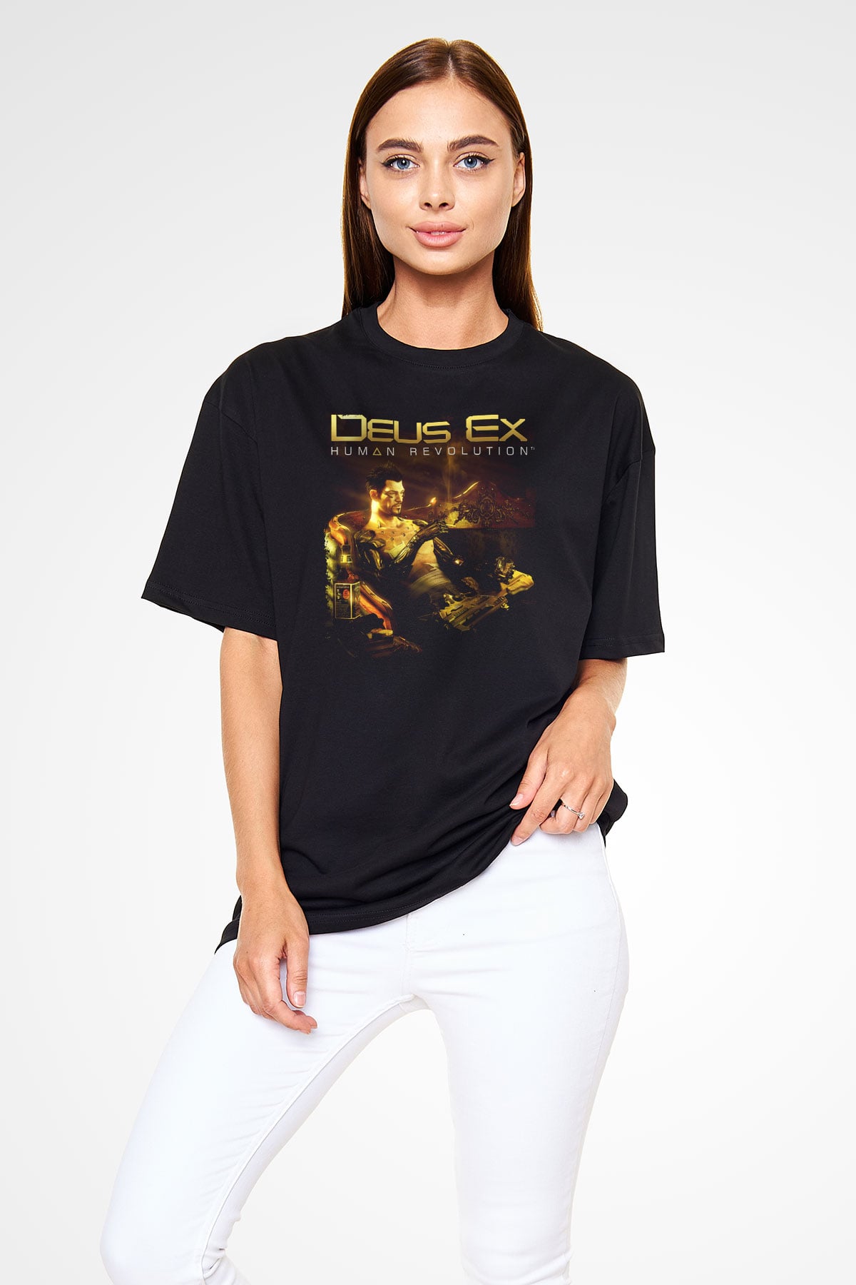 Deus Ex Siyah Unisex Tişört T-Shirt