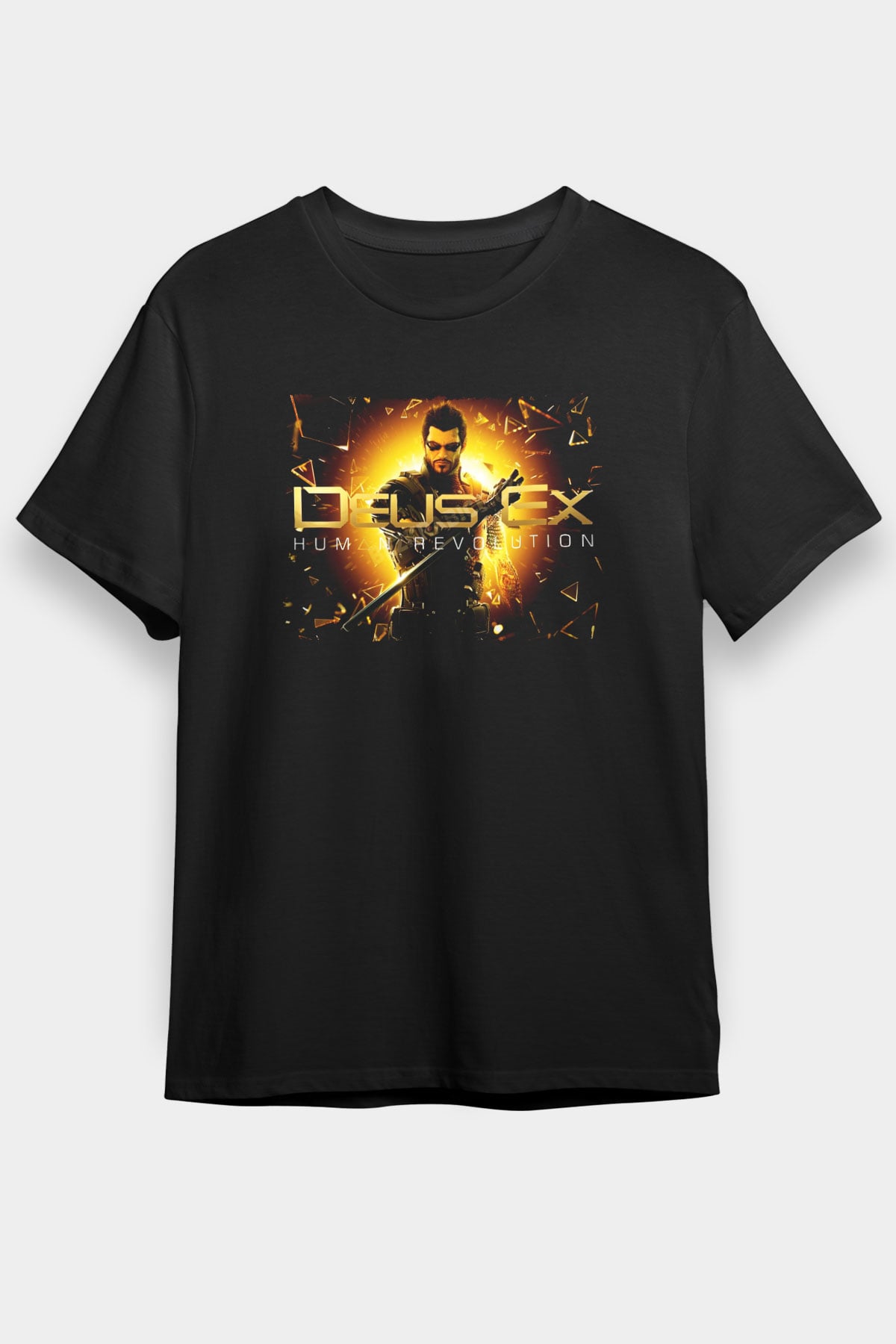 Deus Ex Siyah Unisex Tişört T-Shirt