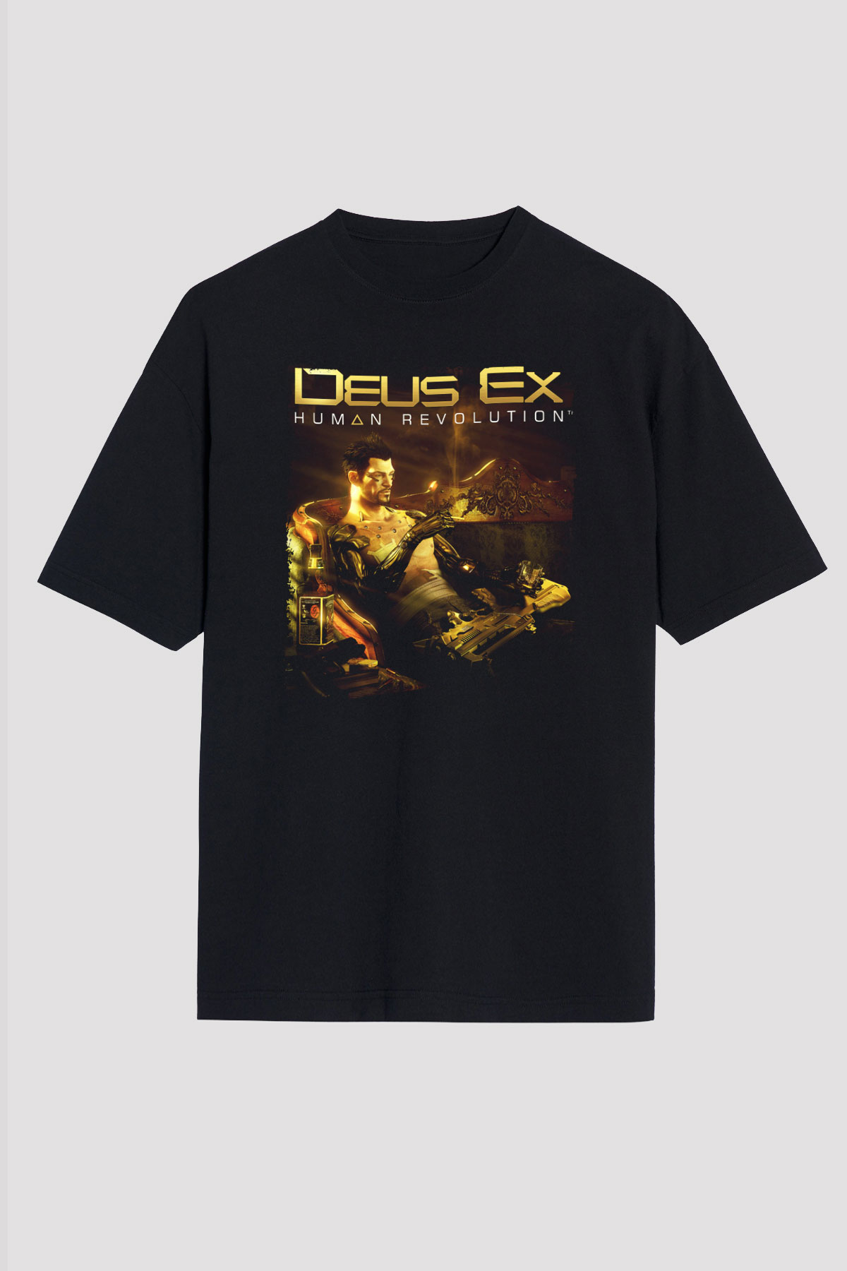 Deus Ex Siyah Unisex Tişört T-Shirt