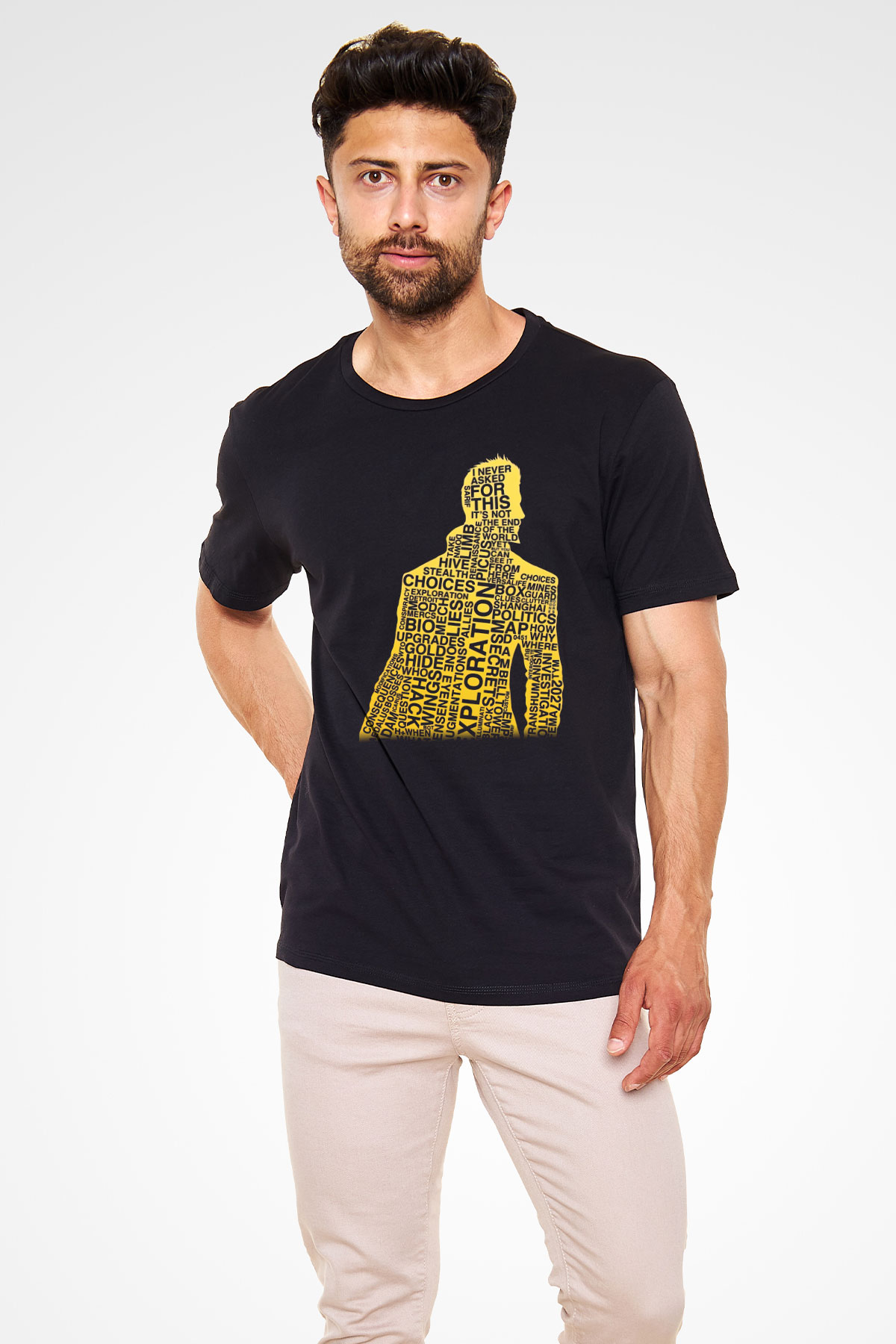 Deus Ex Siyah Unisex Tişört T-Shirt