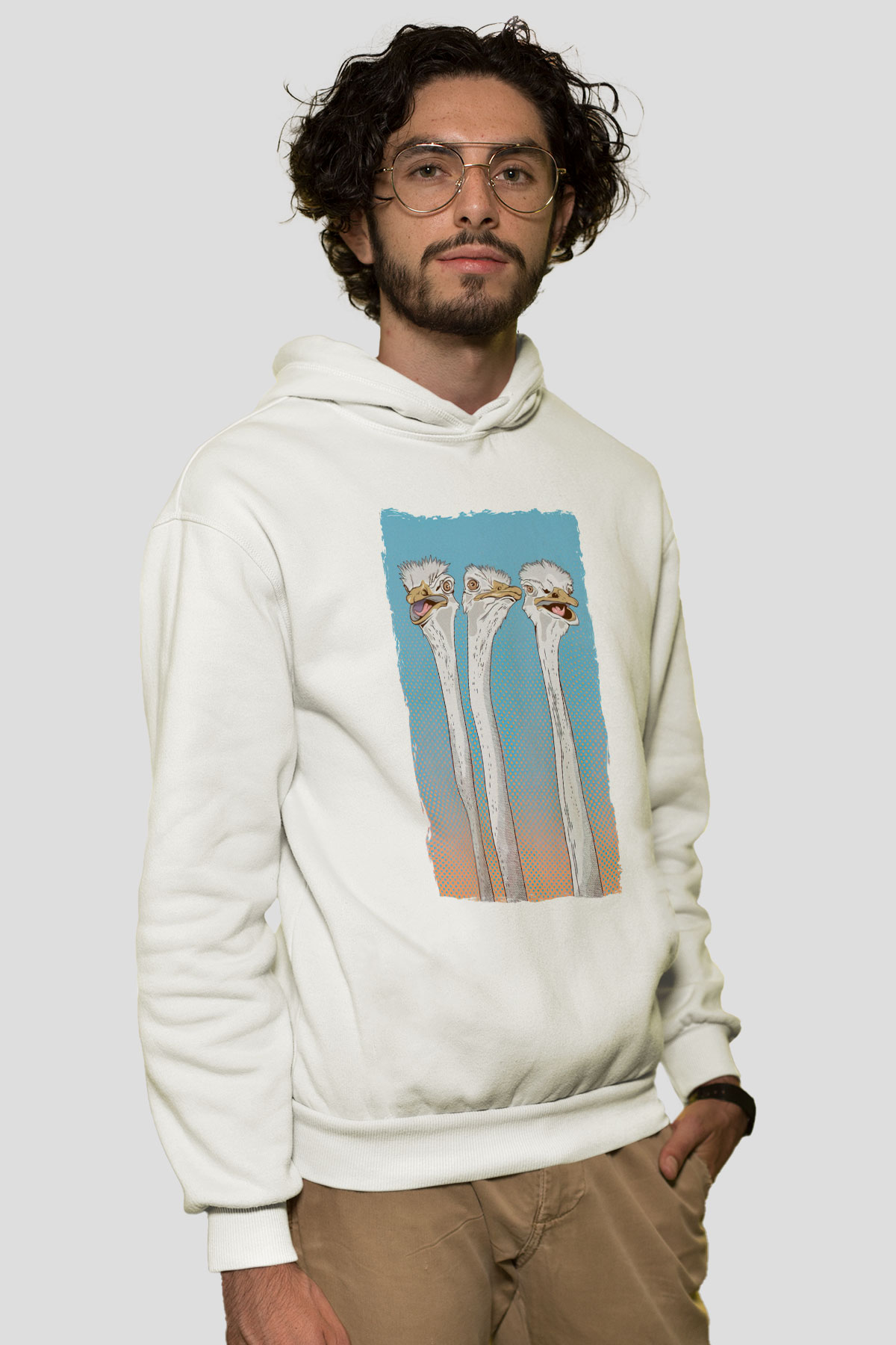 Deve Kuşları ÇetesiBeyaz  Unisex Hoodie