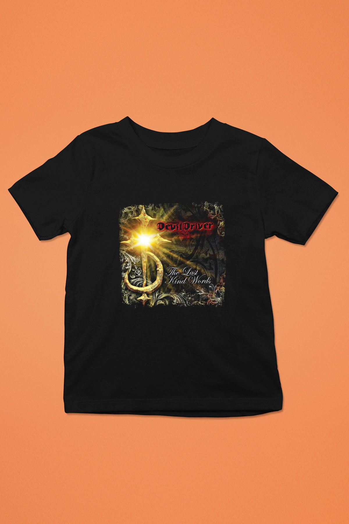 Devil Driver Baskılı Unisex Siyah Çocuk Tişört