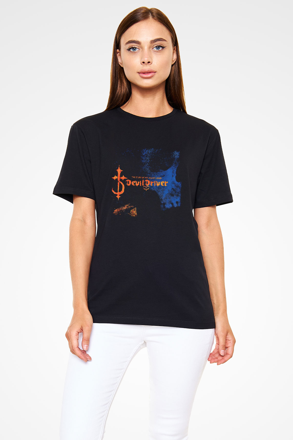 Devil Driver Baskılı Unisex Siyah Tişört