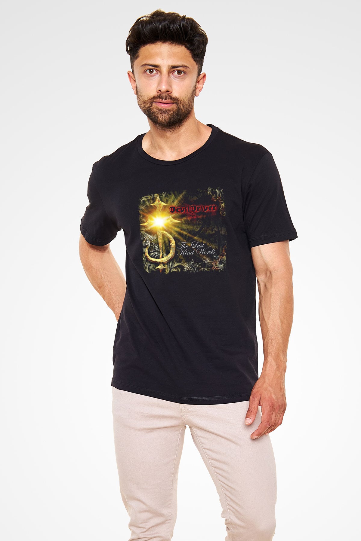 Devil Driver Baskılı Unisex Siyah Tişört