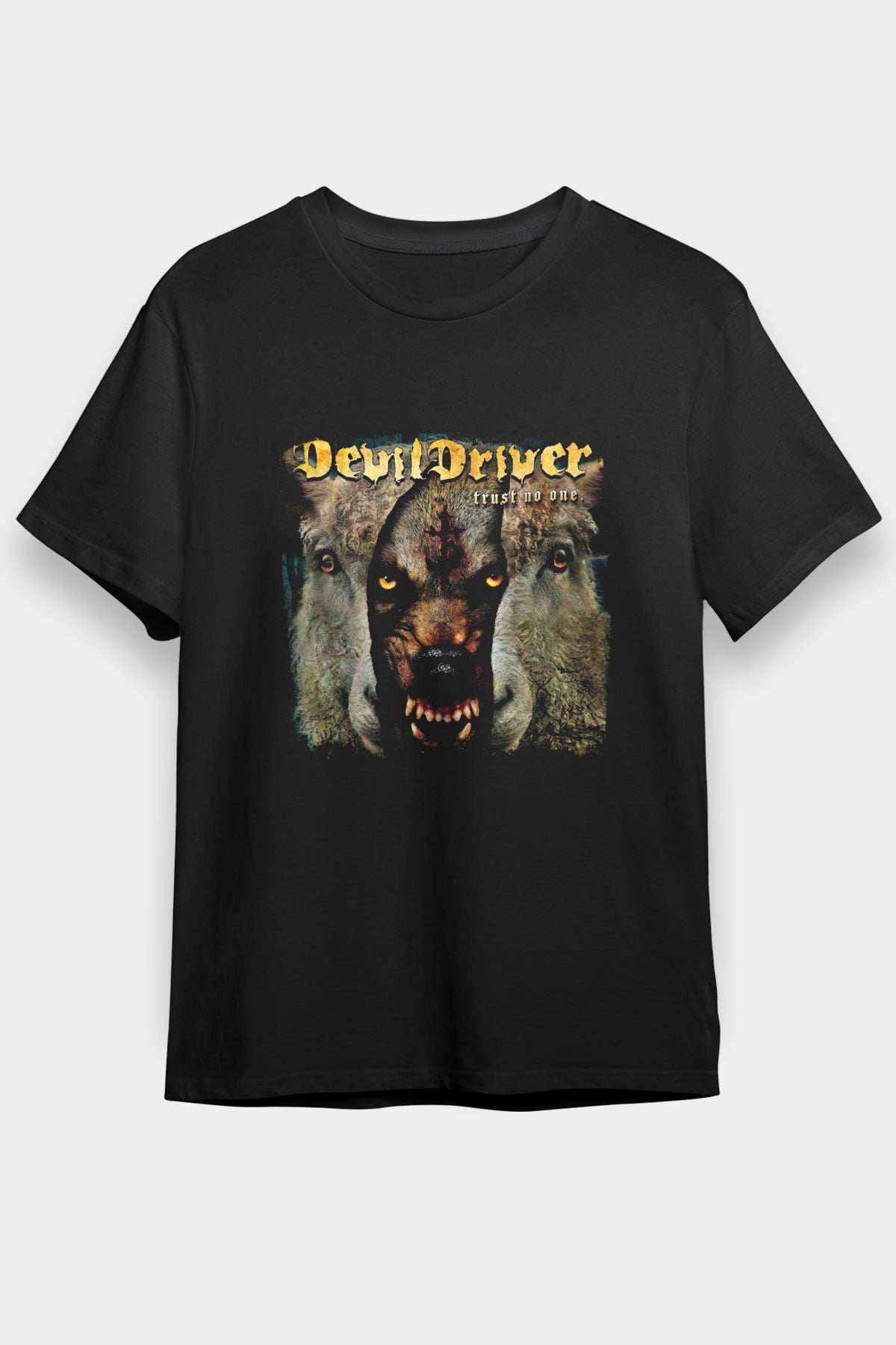 Devil Driver Baskılı Unisex Siyah Tişört