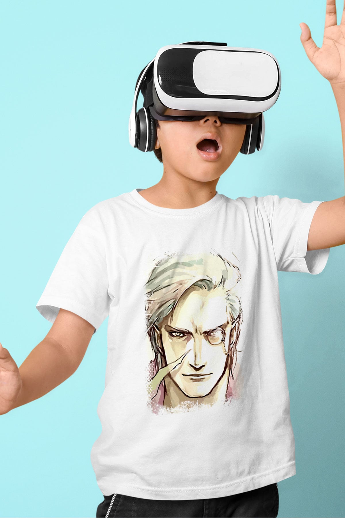 Devil May Cry Baskılı Beyaz Unisex Çocuk Tişört
