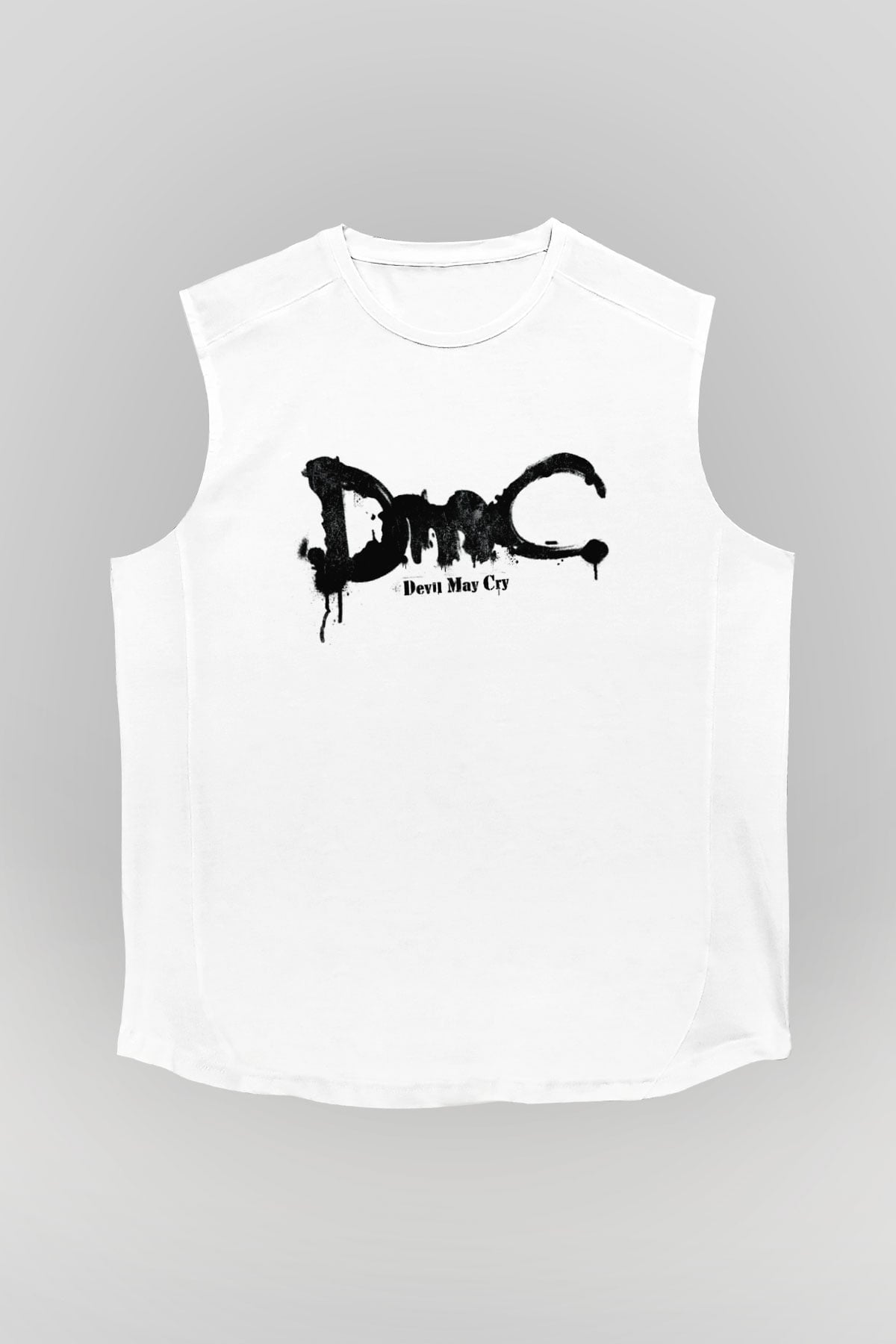 Devil May Cry Beyaz Unisex Kolsuz Tişört