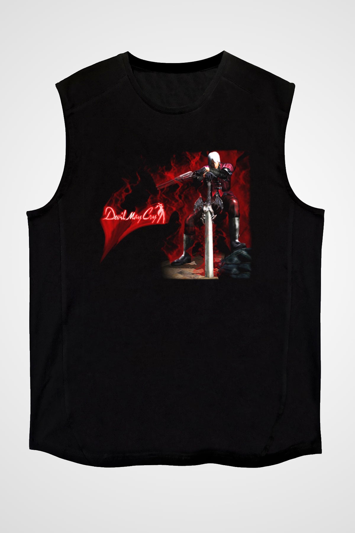 Devil May Cry Siyah Unisex Kolsuz Tişört