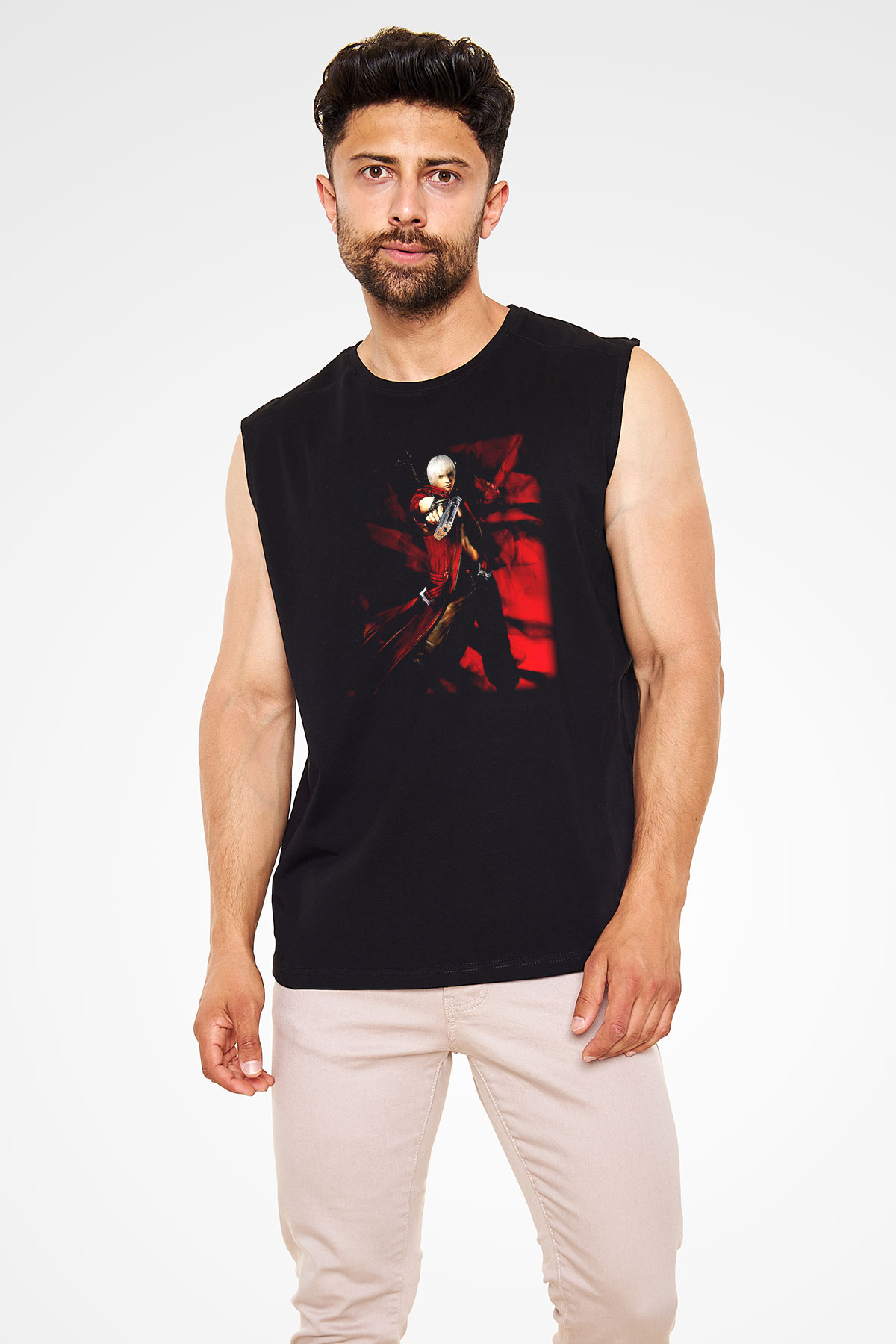 Devil May Cry Siyah Unisex Kolsuz Tişört