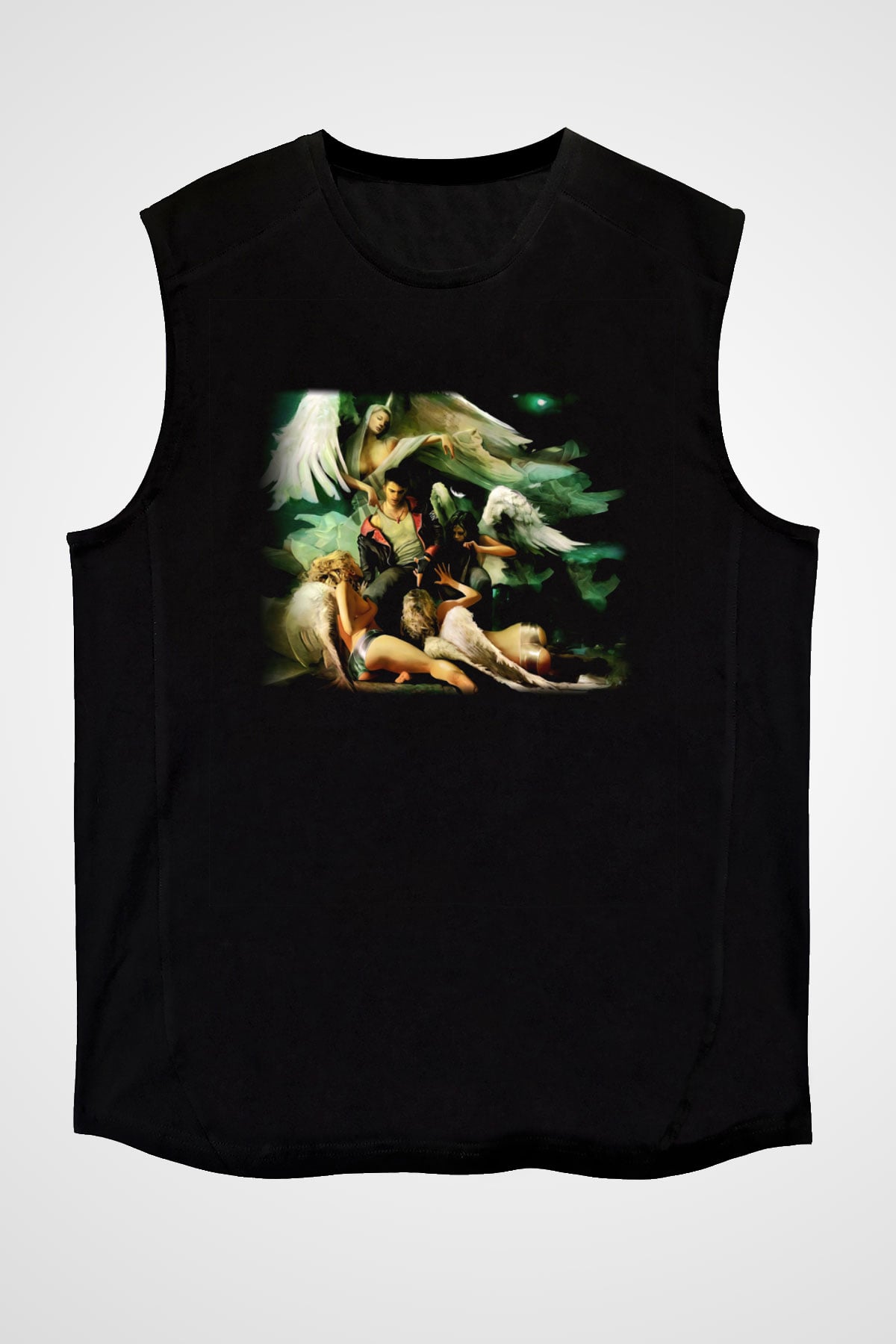 Devil May Cry Siyah Unisex Kolsuz Tişört