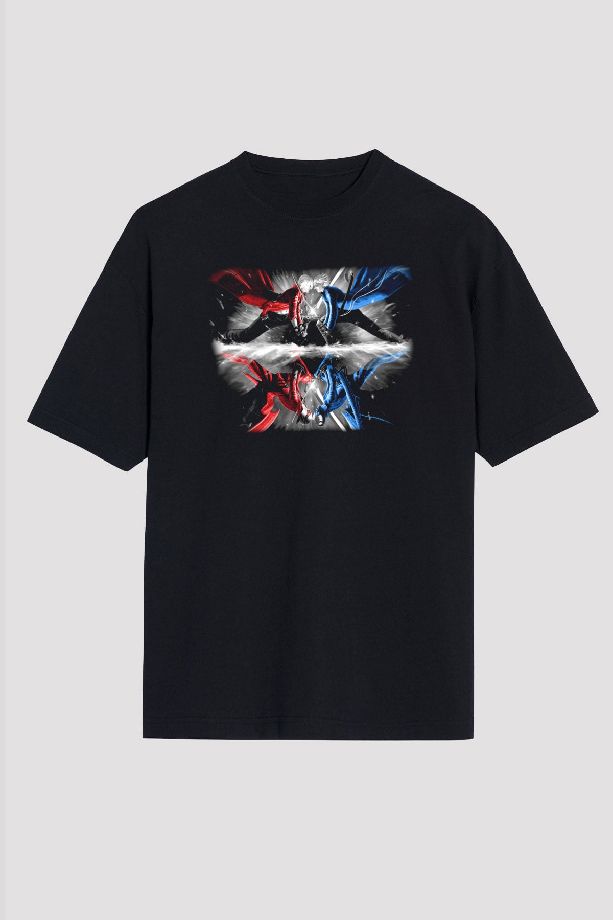 Devil May Cry Siyah Unisex Oversize Tişört T-Shirt