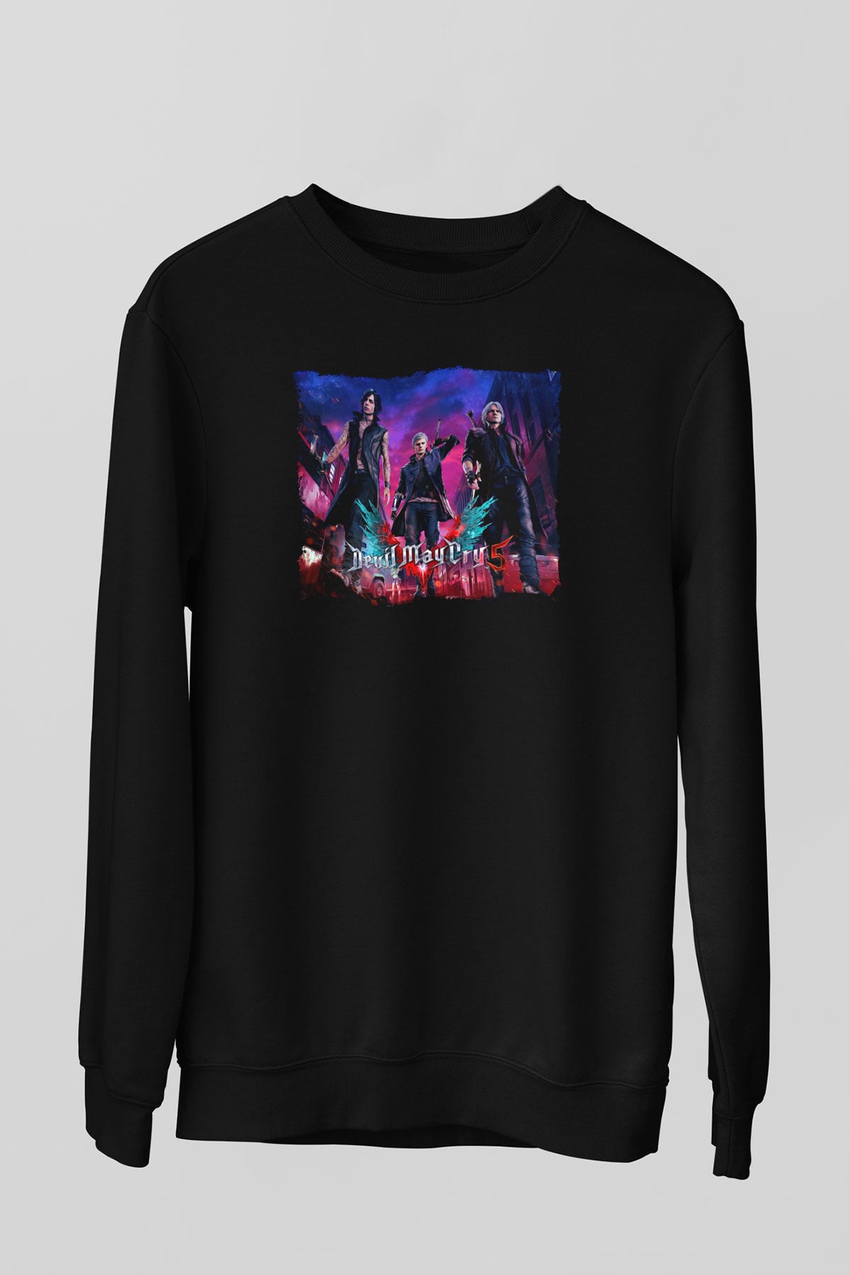 Devil May Cry Siyah Unisex Sweatshirt