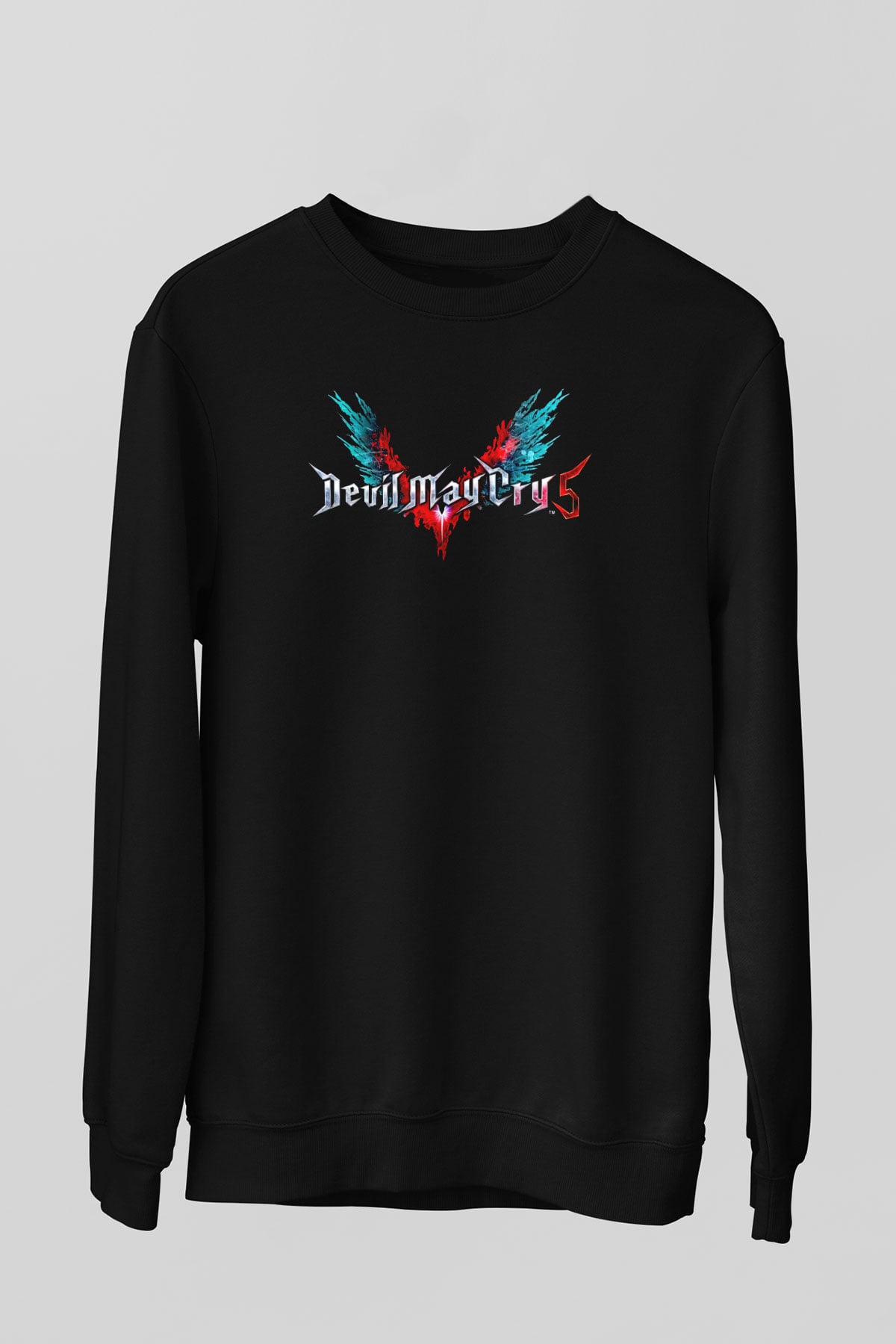 Devil May Cry Siyah Unisex Sweatshirt