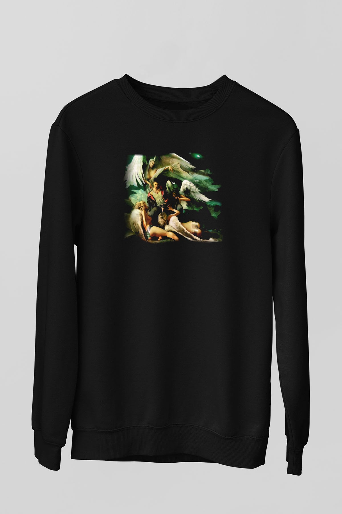 Devil May Cry Siyah Unisex Sweatshirt