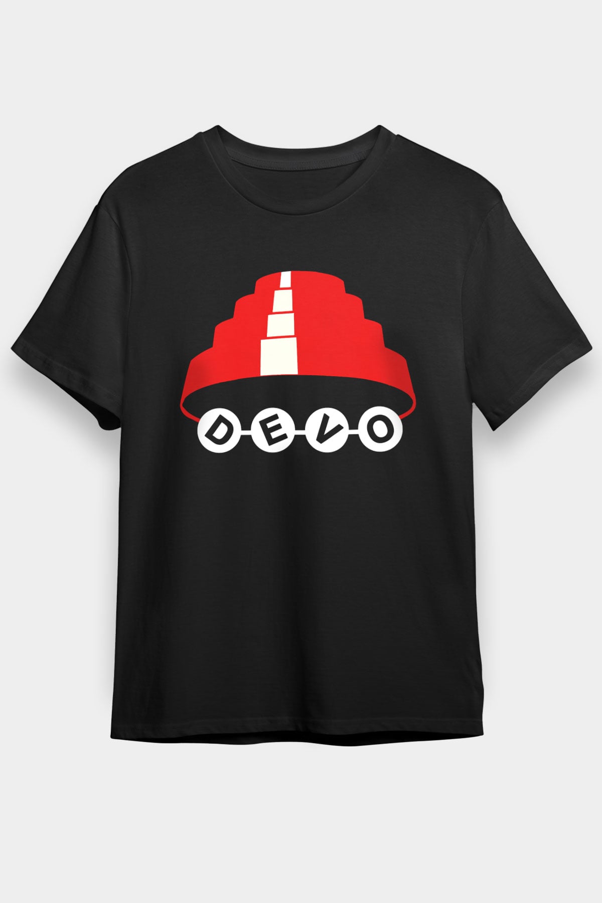 Devo Siyah Unisex Tişört T-Shirt - TişörtFabrikası