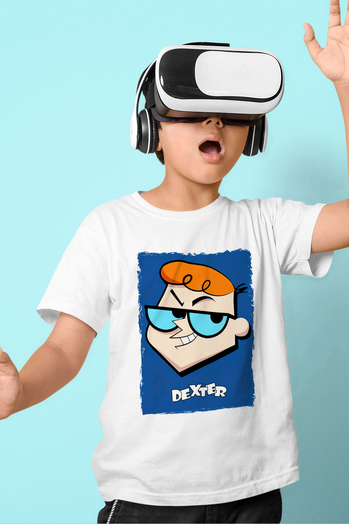 Dexter's Laboratory Beyaz Unisex Çocuk Tişört