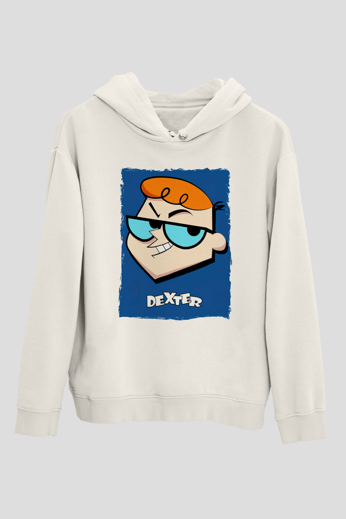 Dexter's Laboratory Beyaz Unisex Hoodie