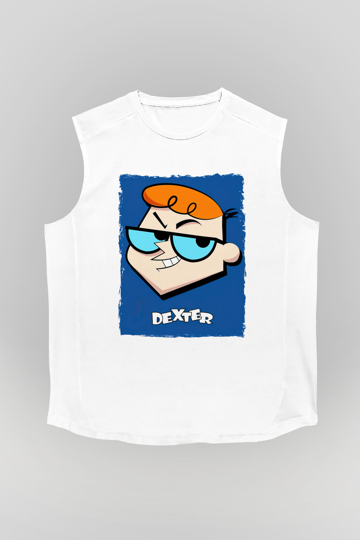 Dexter's Laboratory Beyaz Unisex Kolsuz Tişört