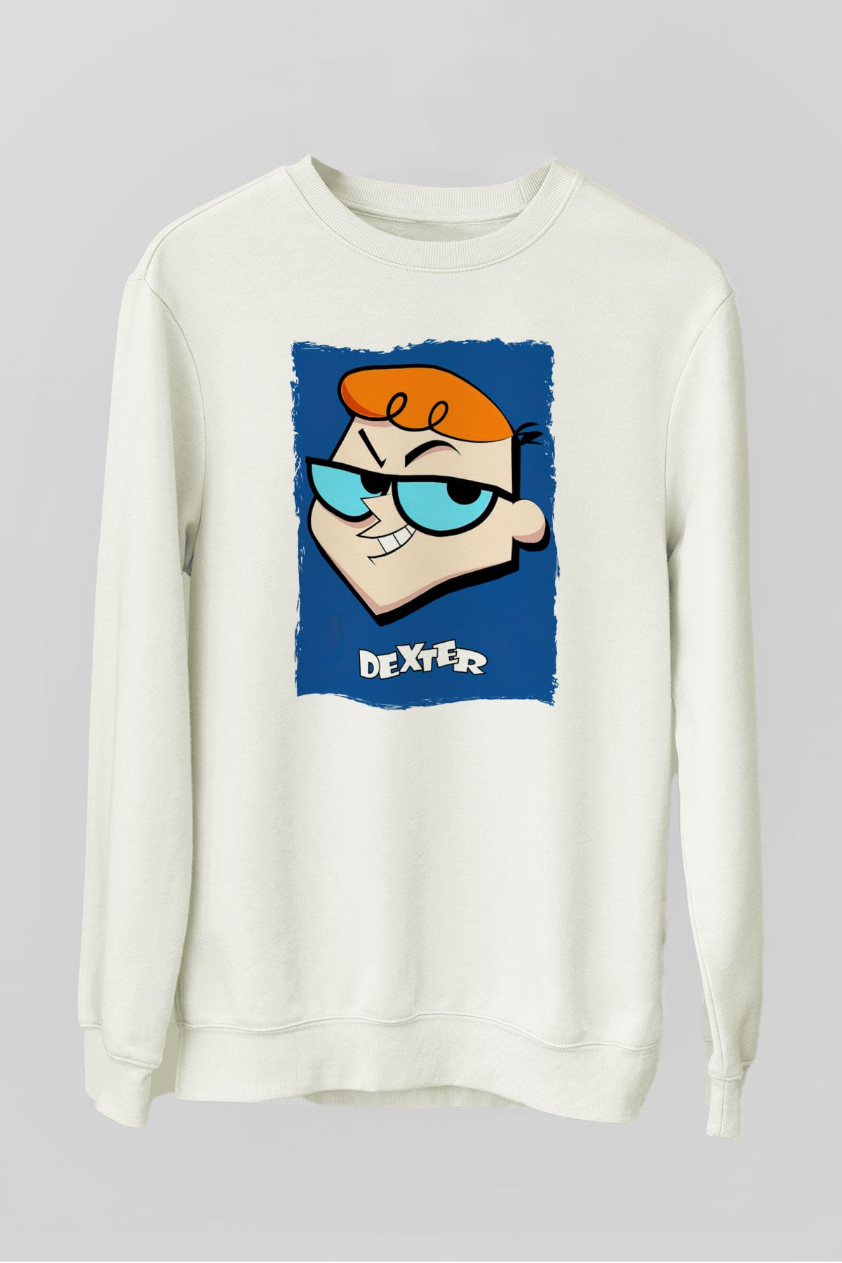 Dexter's Laboratory Beyaz Unisex Sweatshirt