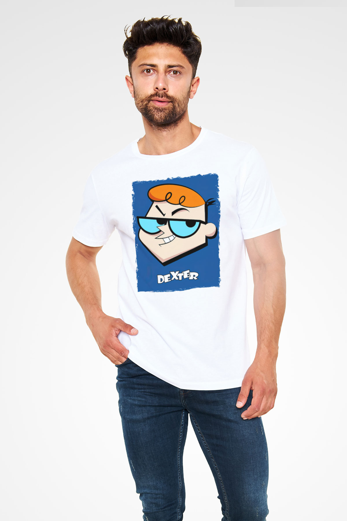 Dexter's Laboratory Beyaz Unisex Tişört T-Shirt