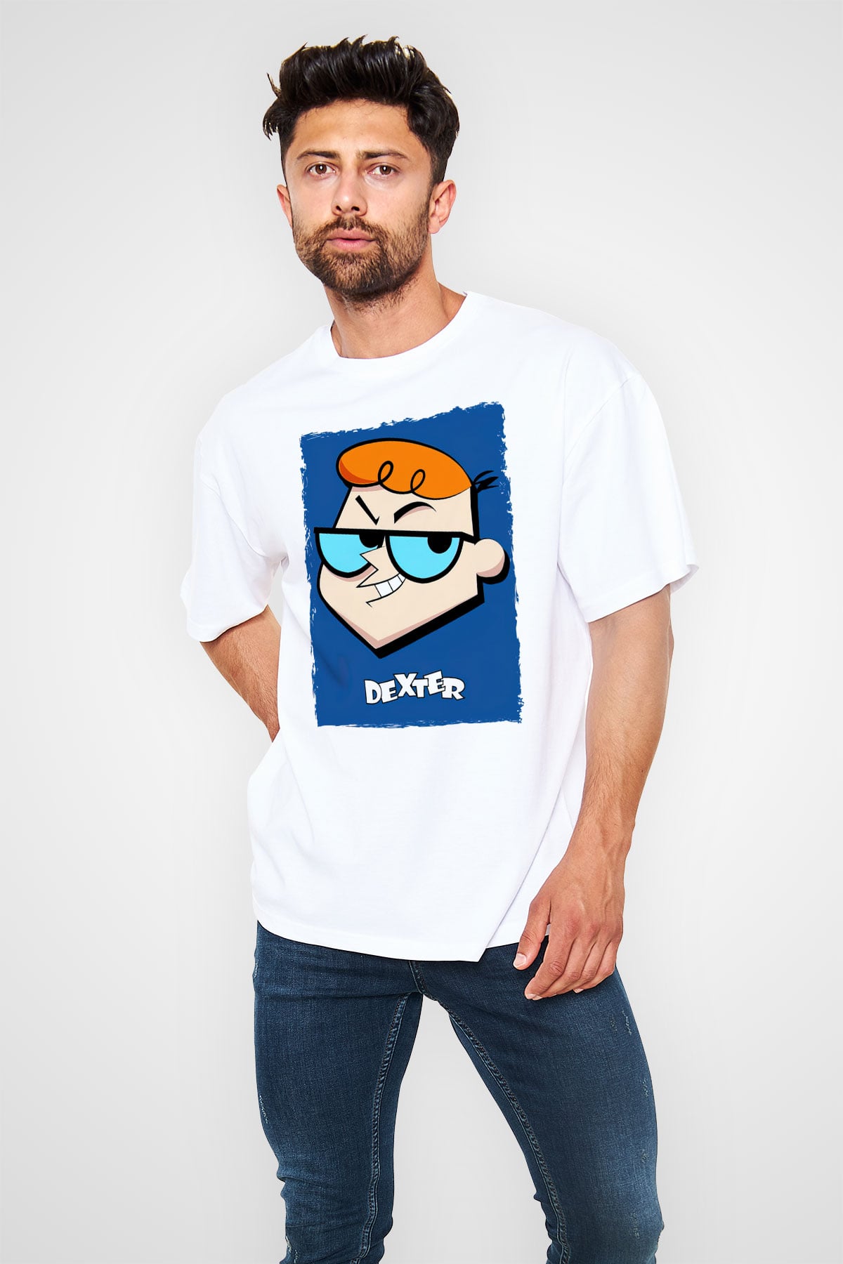 Dexter's Laboratory Beyaz Unisex Tişört T-Shirt