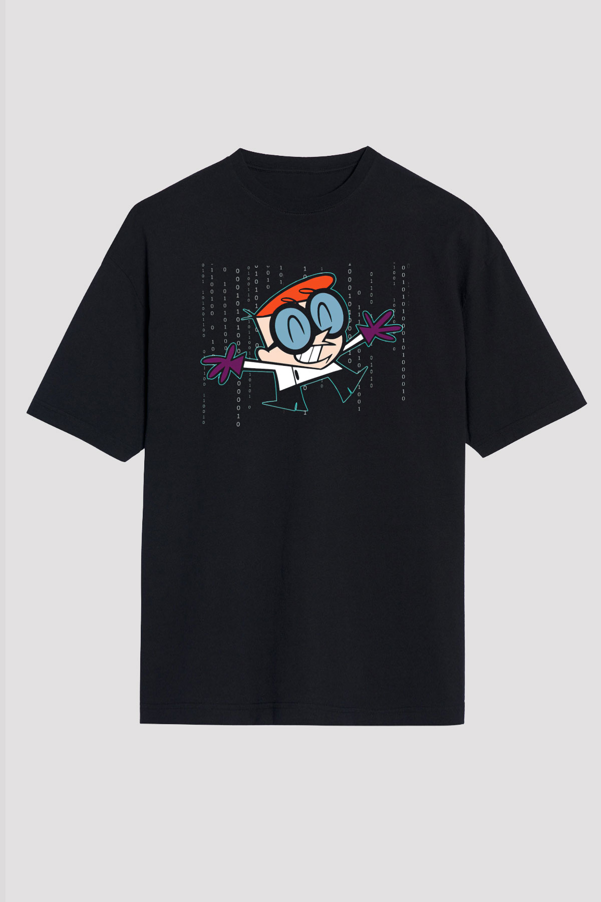 Dexter's Laboratory Siyah Unisex Tişört T-Shirt