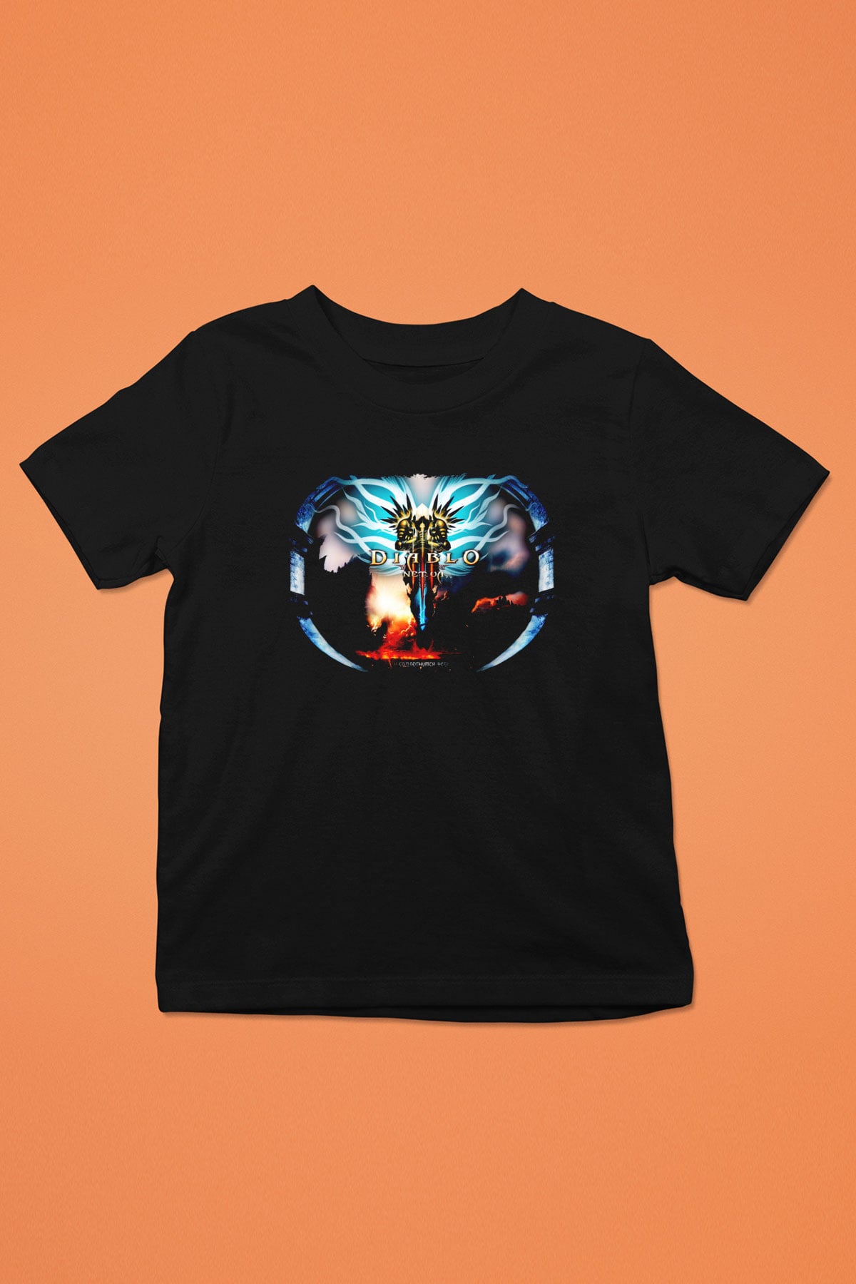 Diablo Siyah Unisex Çocuk Tişört