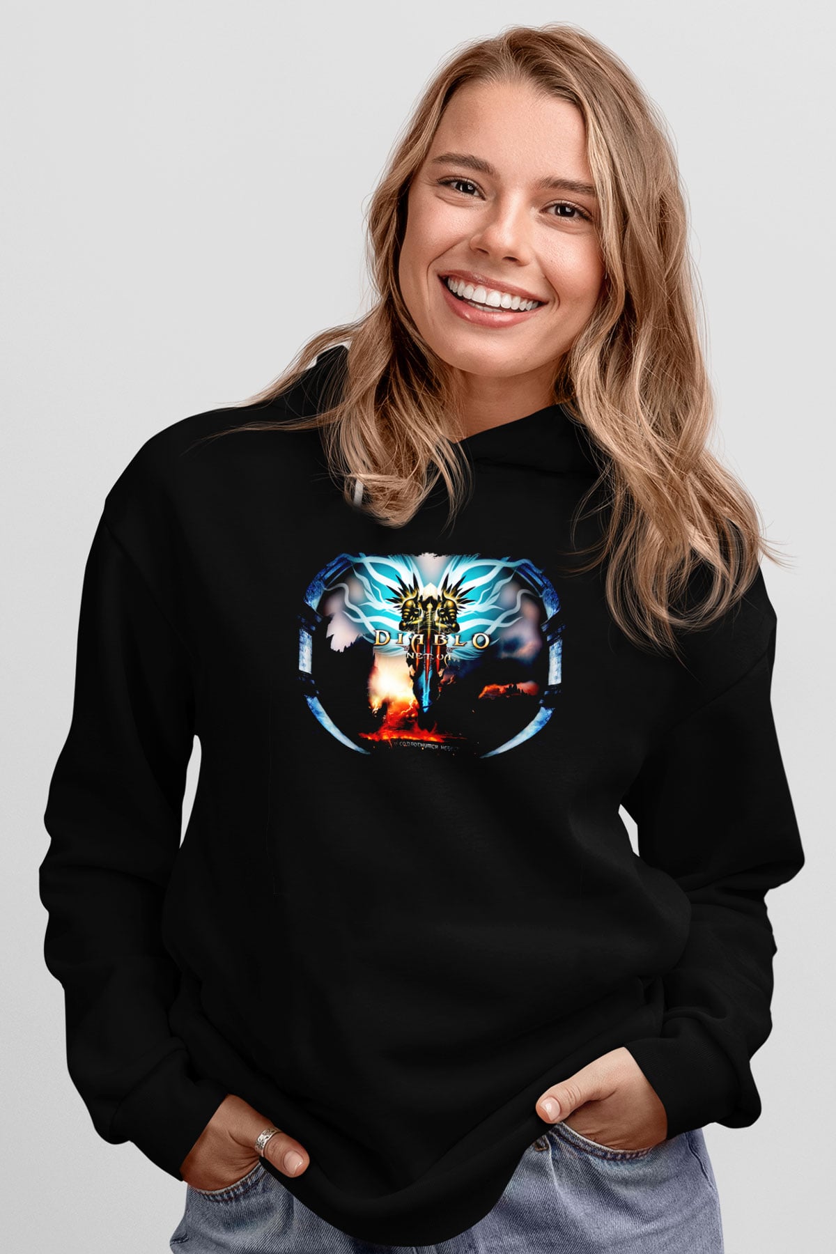 Diablo Siyah Unisex Hoodie