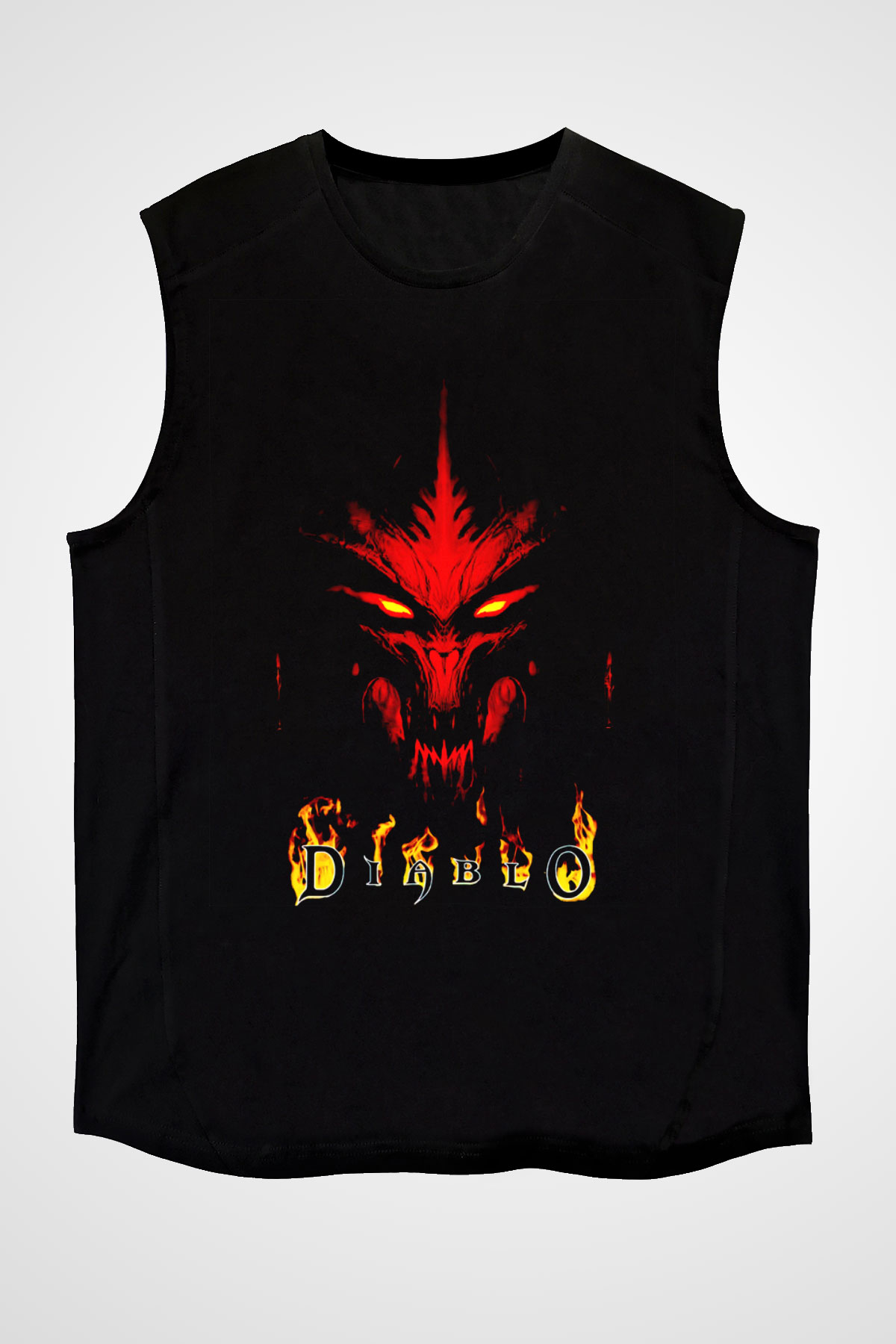 Diablo Siyah Unisex Kolsuz Tişört