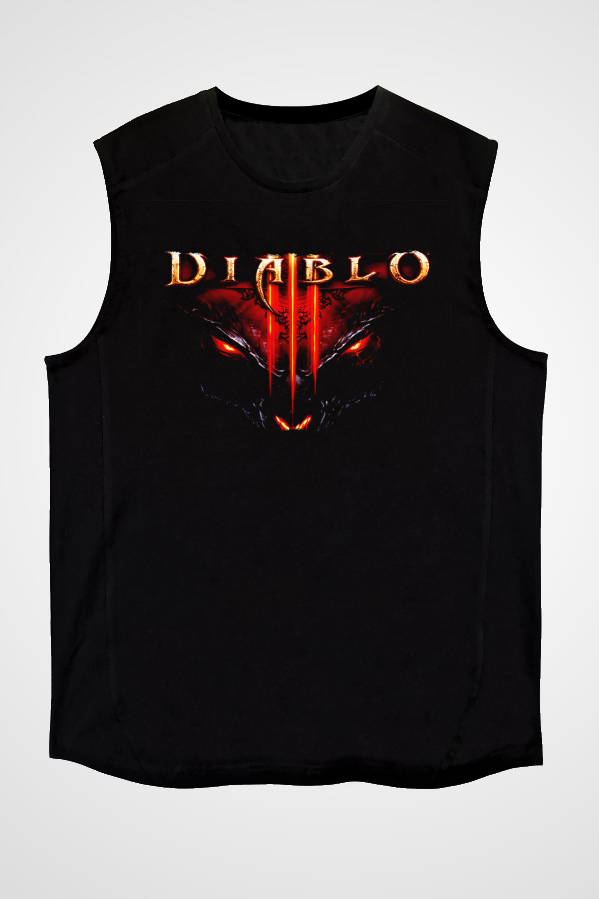 Diablo Siyah Unisex Kolsuz Tişört
