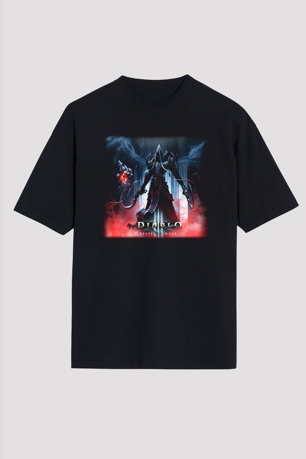 Diablo Siyah Unisex Oversize Tişört T-Shirt