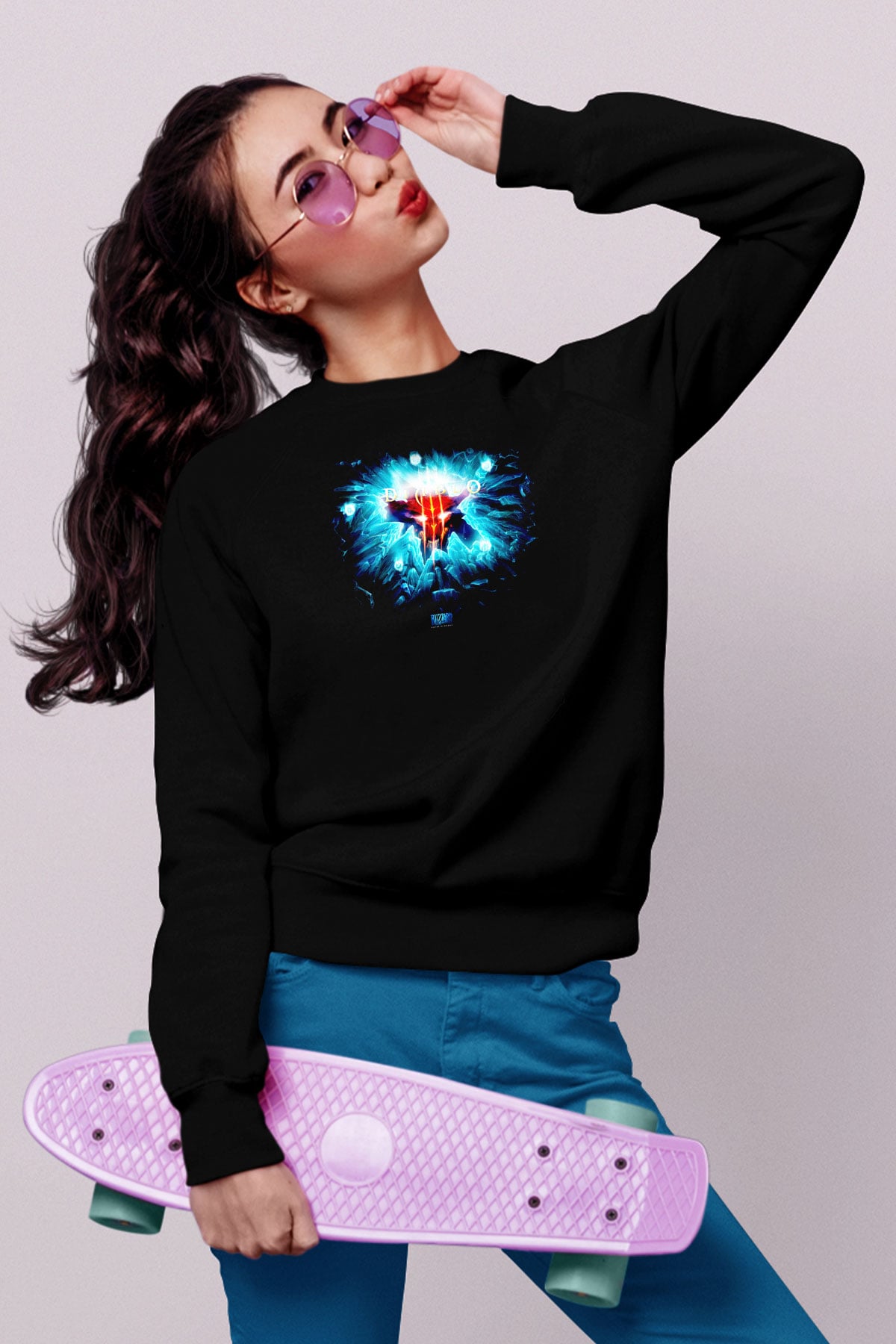 Diablo Siyah Unisex Sweatshirt
