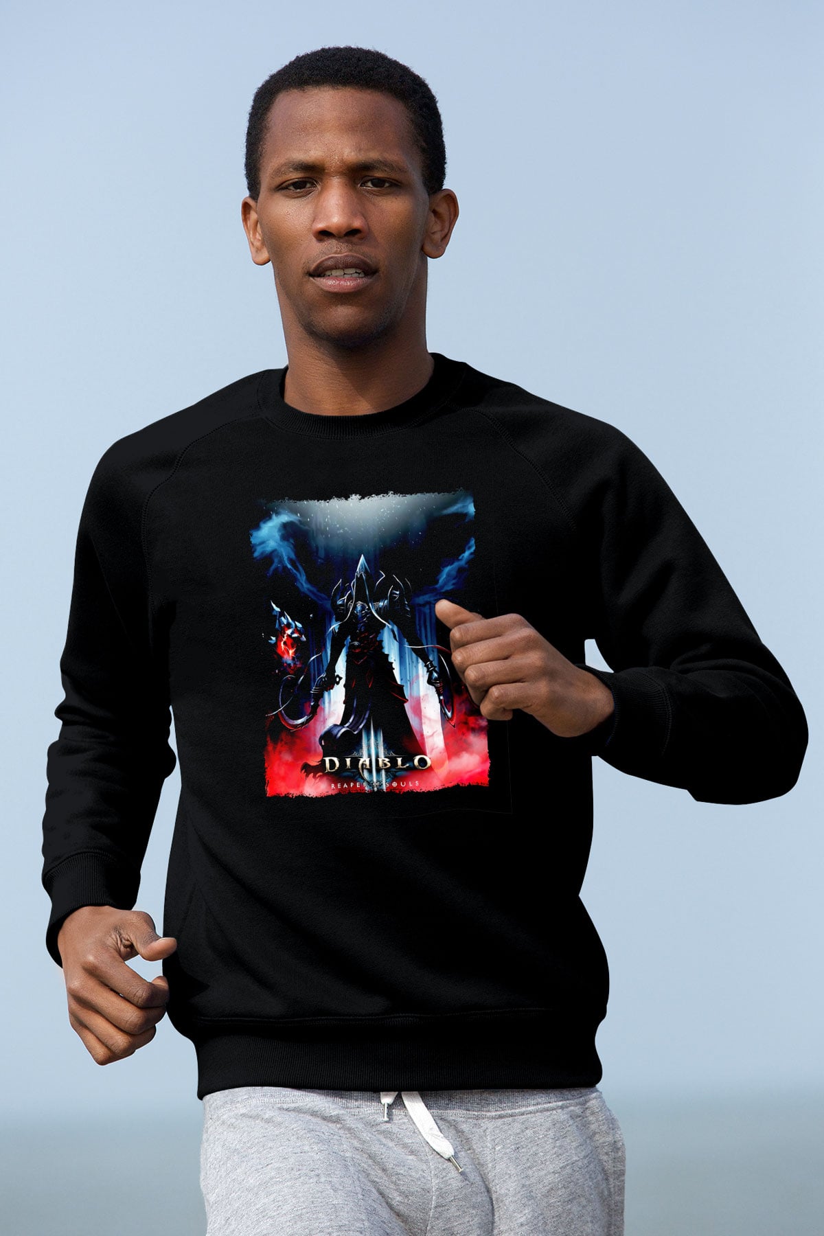 Diablo Siyah Unisex Sweatshirt