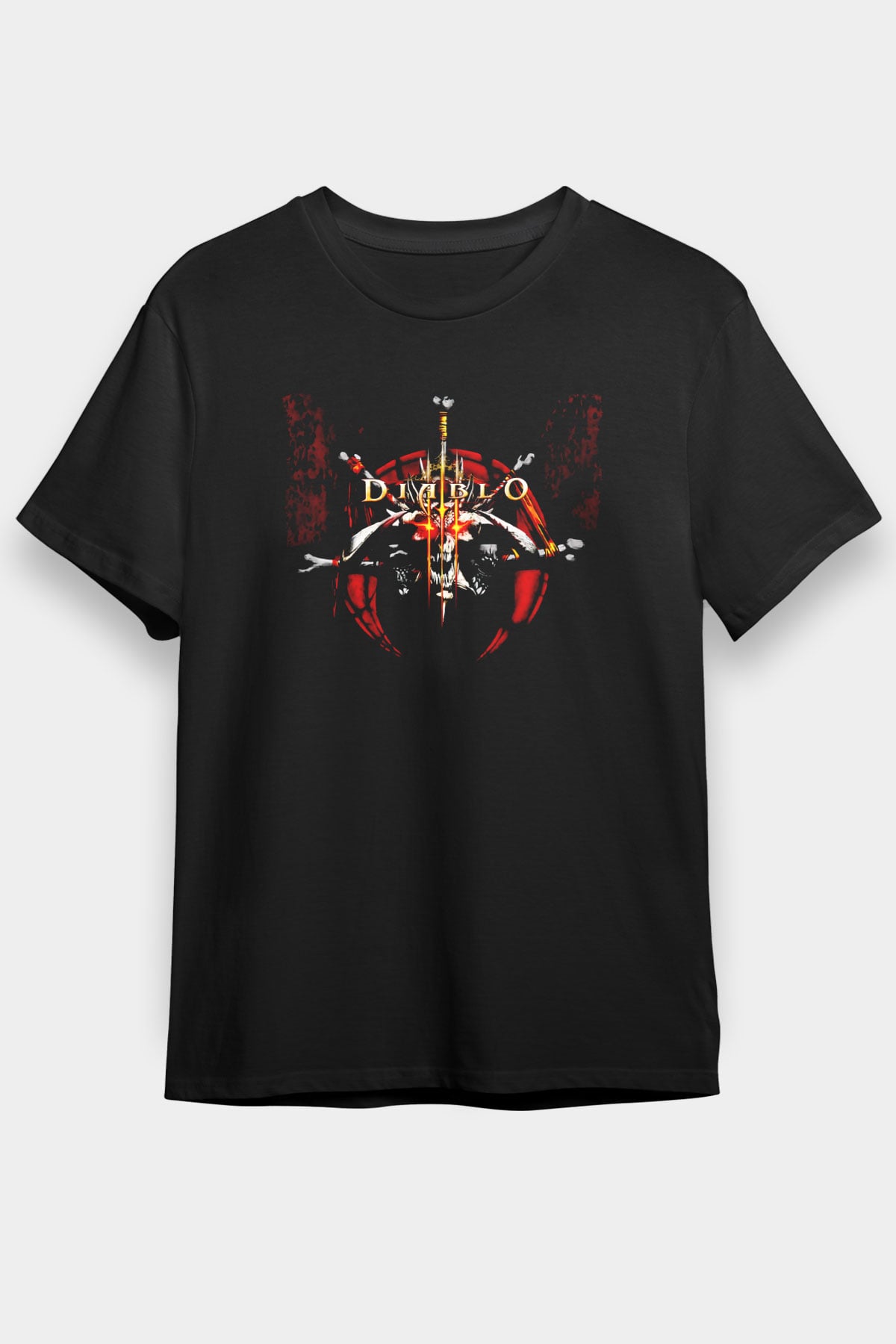 Diablo Siyah Unisex Tişört T-Shirt