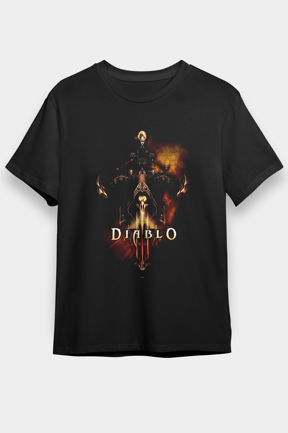 Diablo Siyah Unisex Tişört T-Shirt