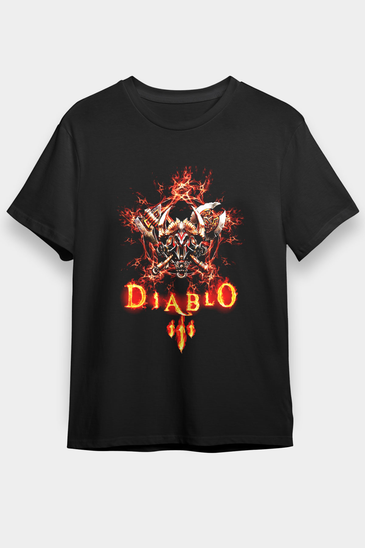 Diablo Siyah Unisex Tişört T-Shirt
