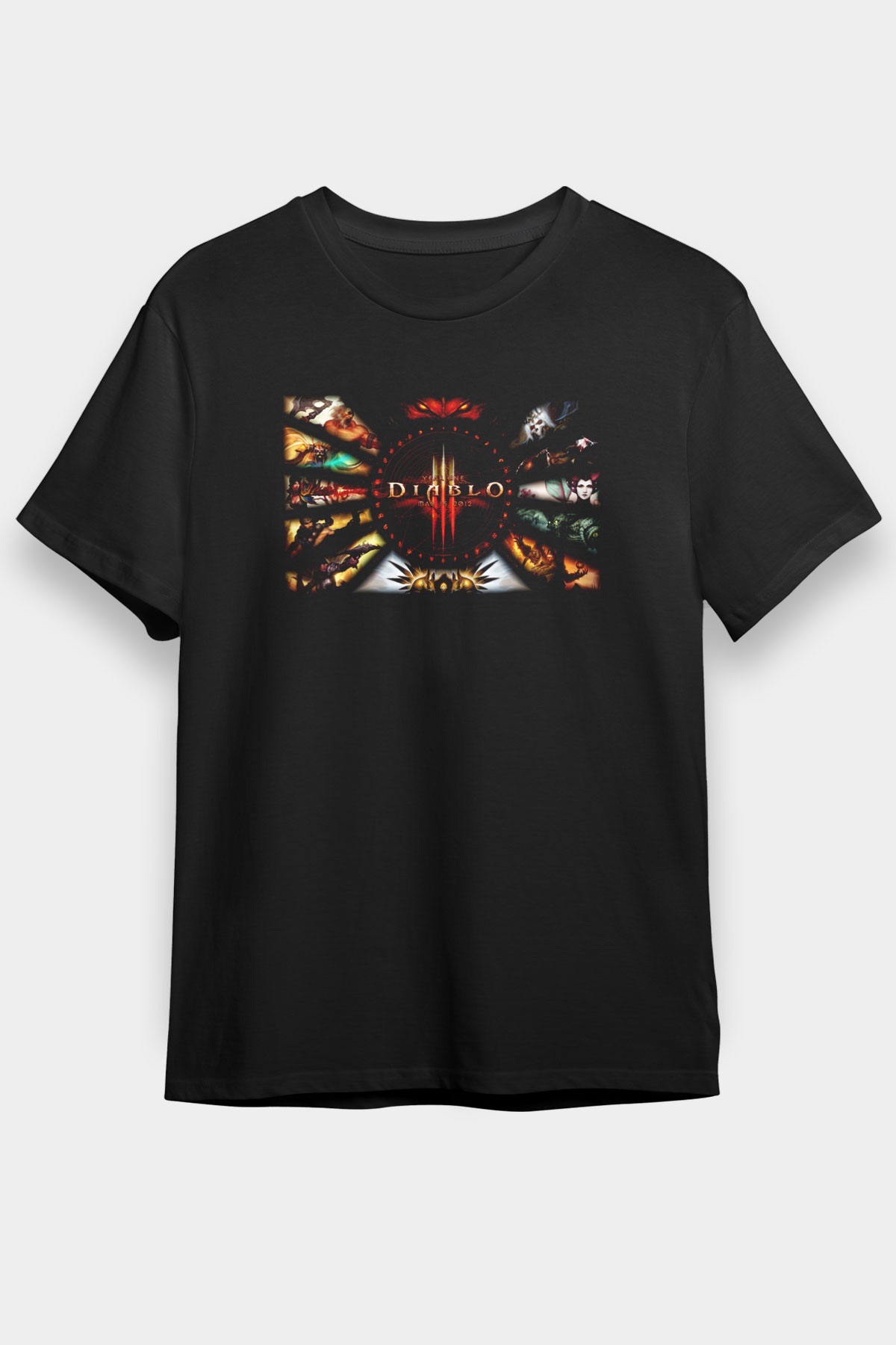 Diablo Siyah Unisex Tişört T-Shirt