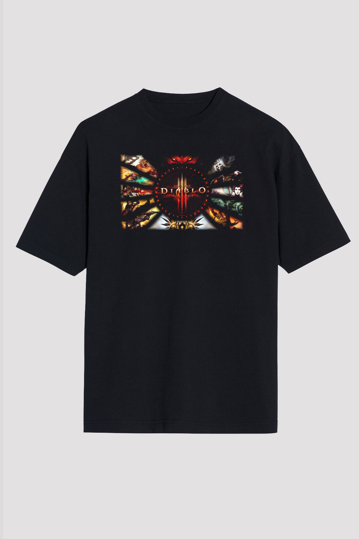 Diablo Siyah Unisex Tişört T-Shirt