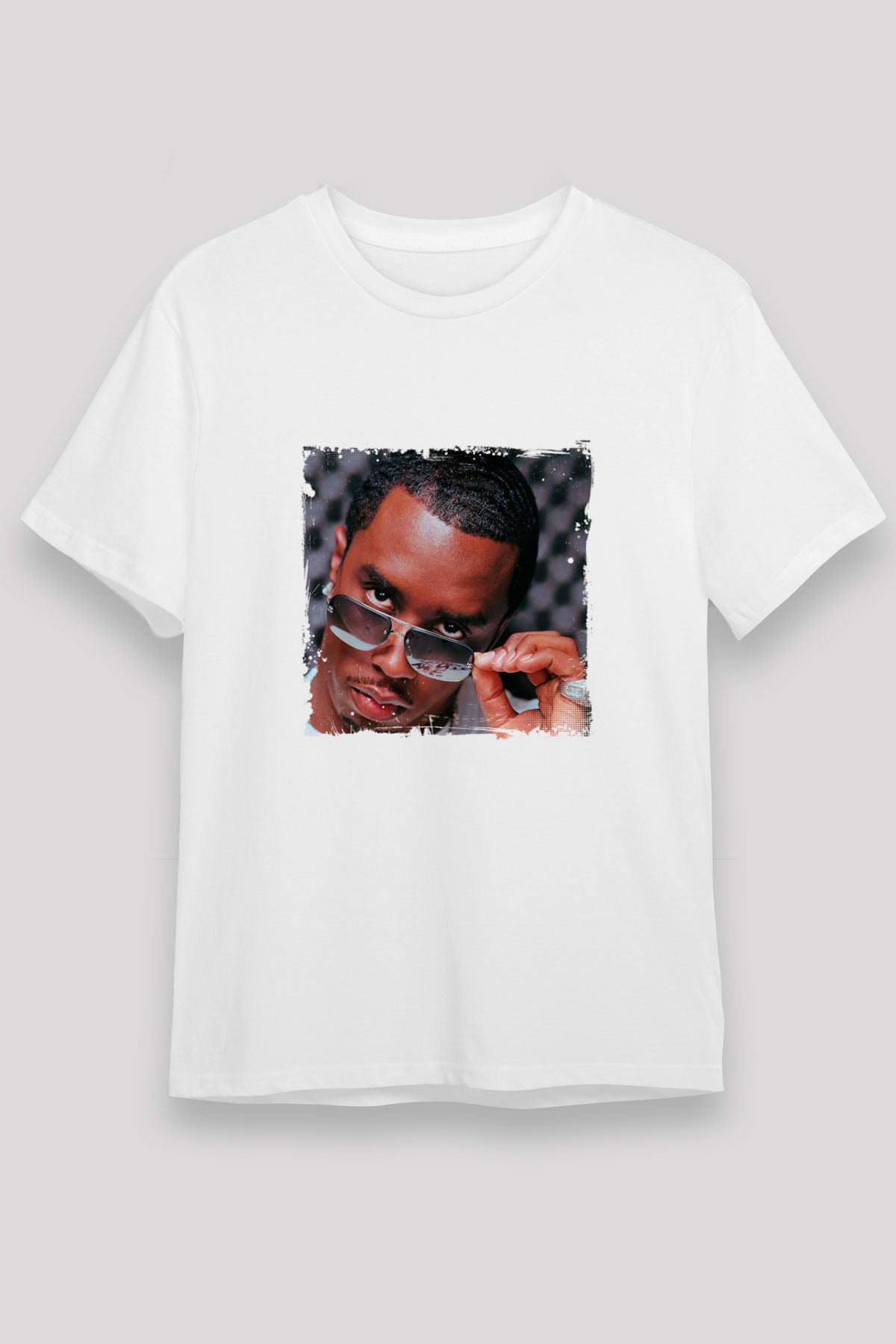Diddy Baskılı Unisex Beyaz Tişört