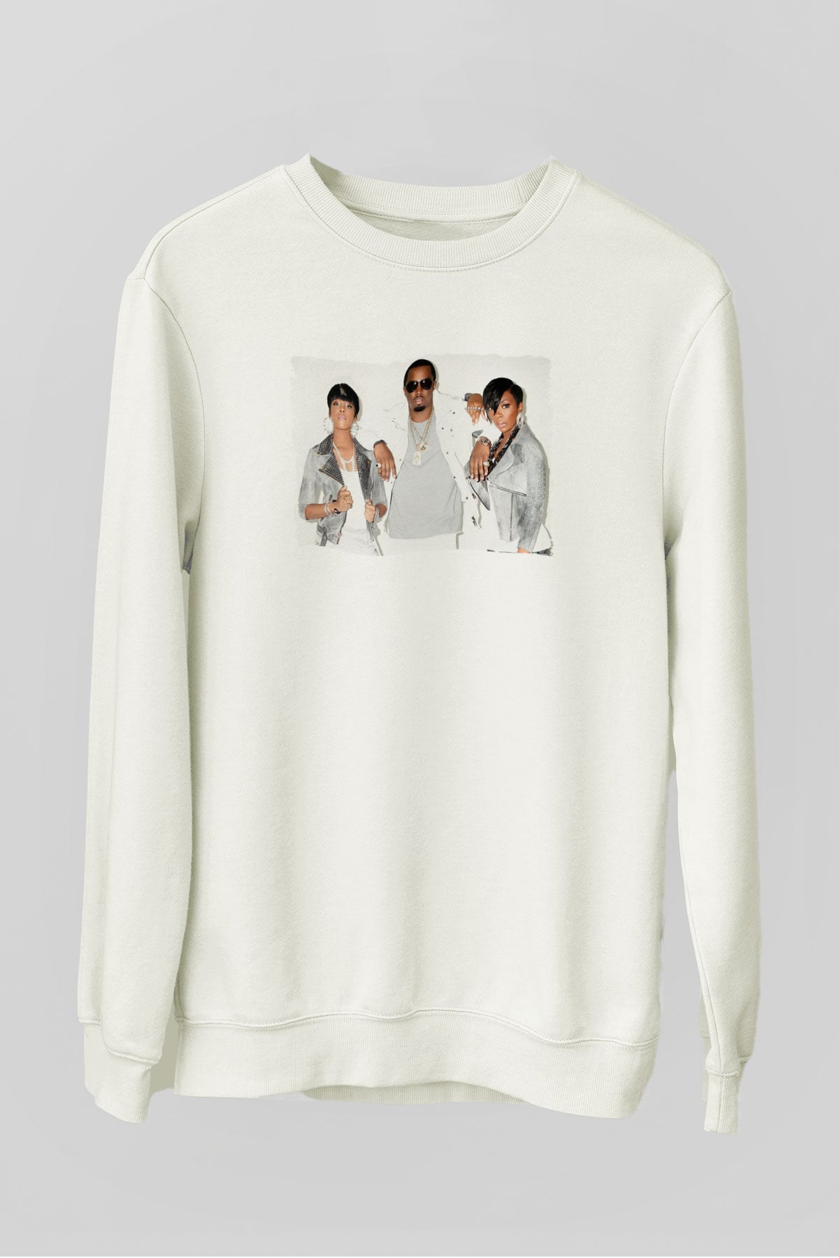 Diddy Beyaz Unisex Sweatshirt
