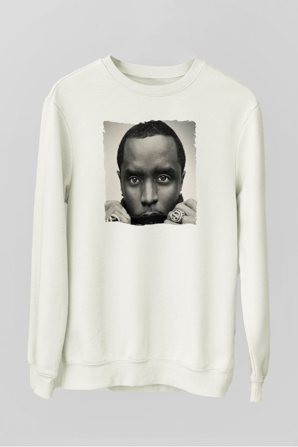 Diddy Beyaz Unisex Sweatshirt