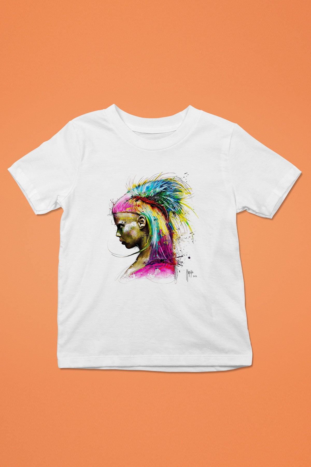 Die Antwoord Baskılı Beyaz Unisex Beyaz Çocuk Tişört - Tshirt
