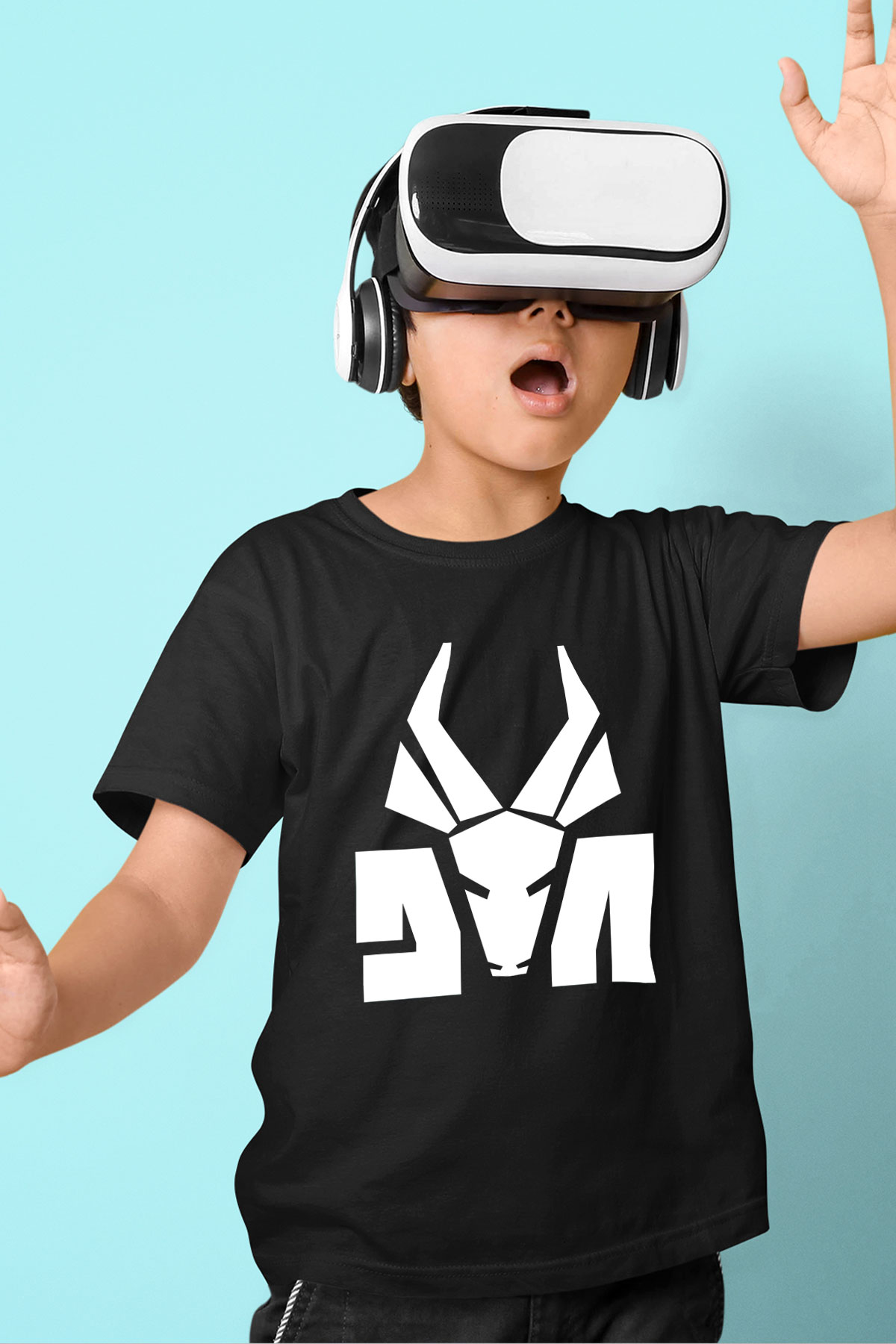 Die Antwoord Baskılı Unisex Siyah Çocuk Tişört - Tshirt