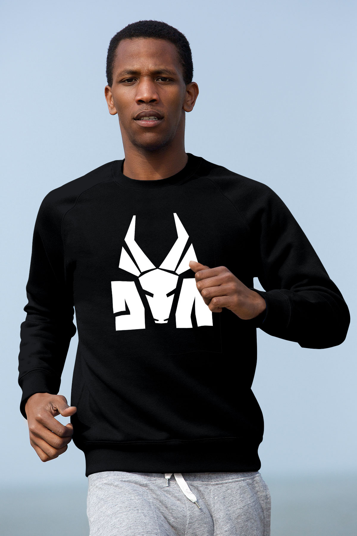Die Antwoord Baskılı Unisex Siyah Sweatshirt