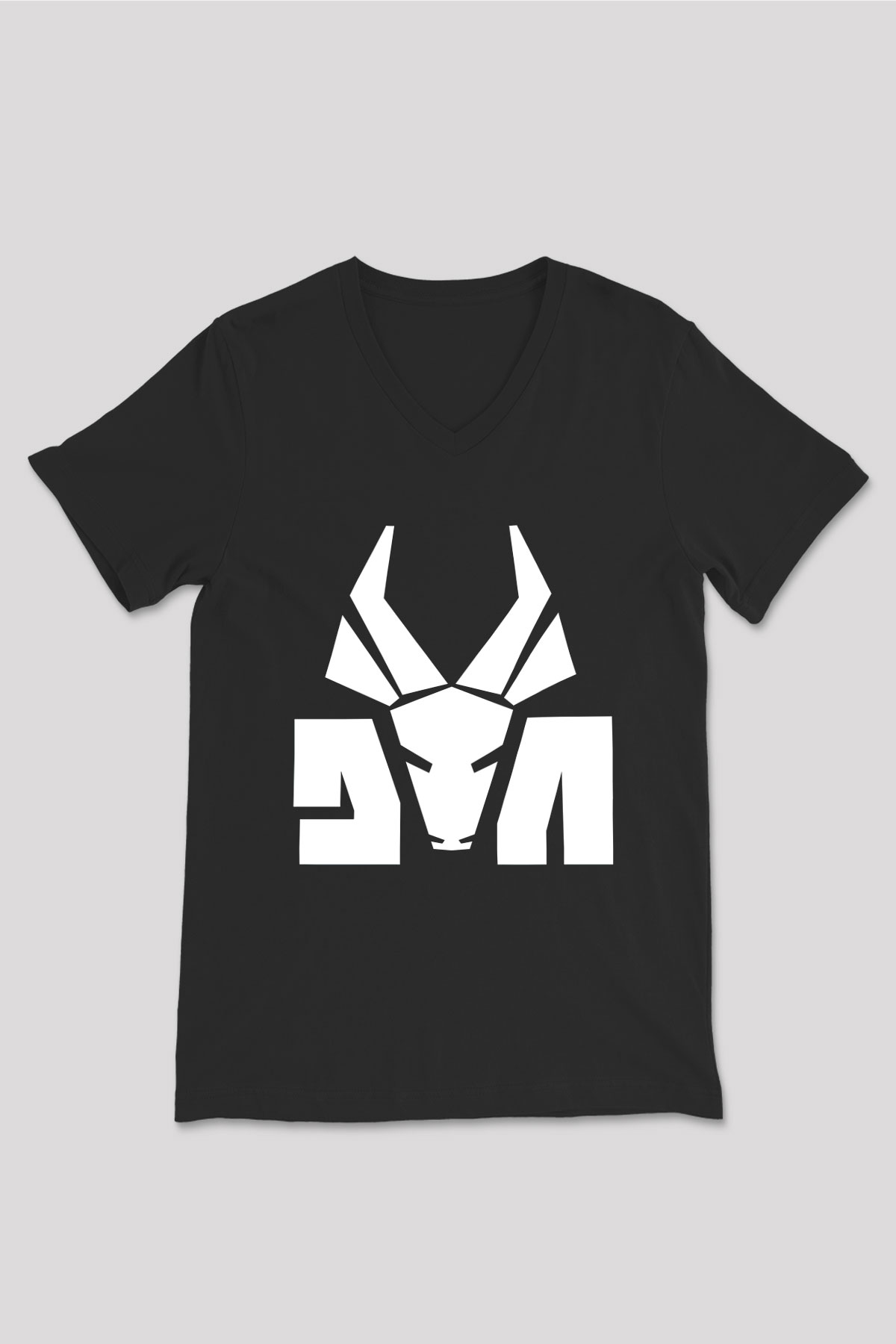 Die Antwoord Baskılı Unisex Siyah V Yaka Tişört - Tshirt