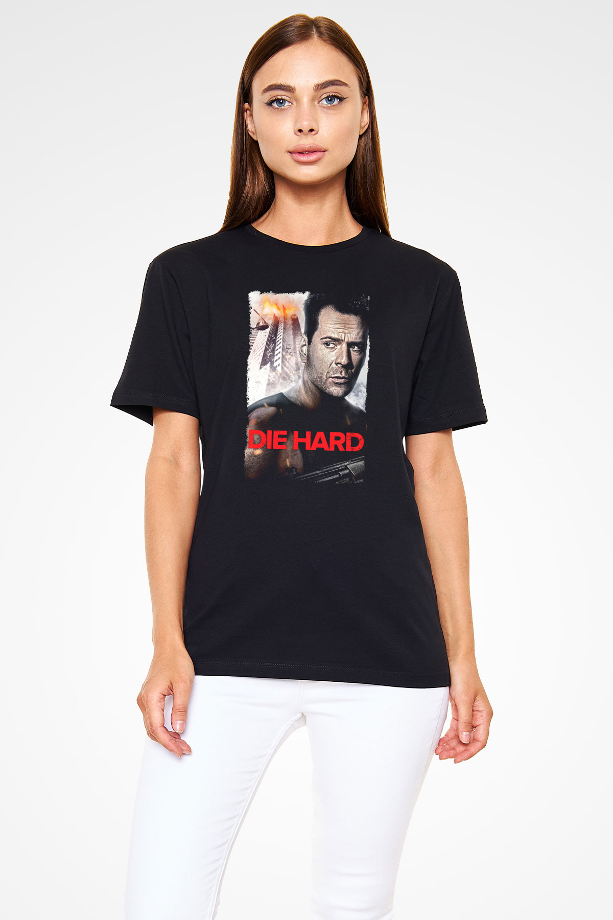 Die Hard Beyaz Unisex Tişört T-Shirt