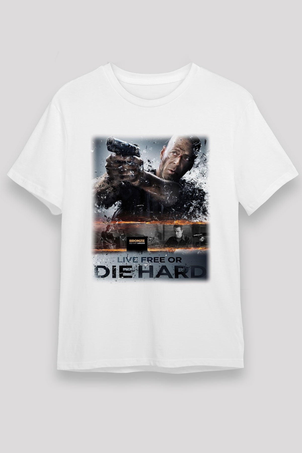 Die Hard Beyaz Unisex Tişört T-Shirt