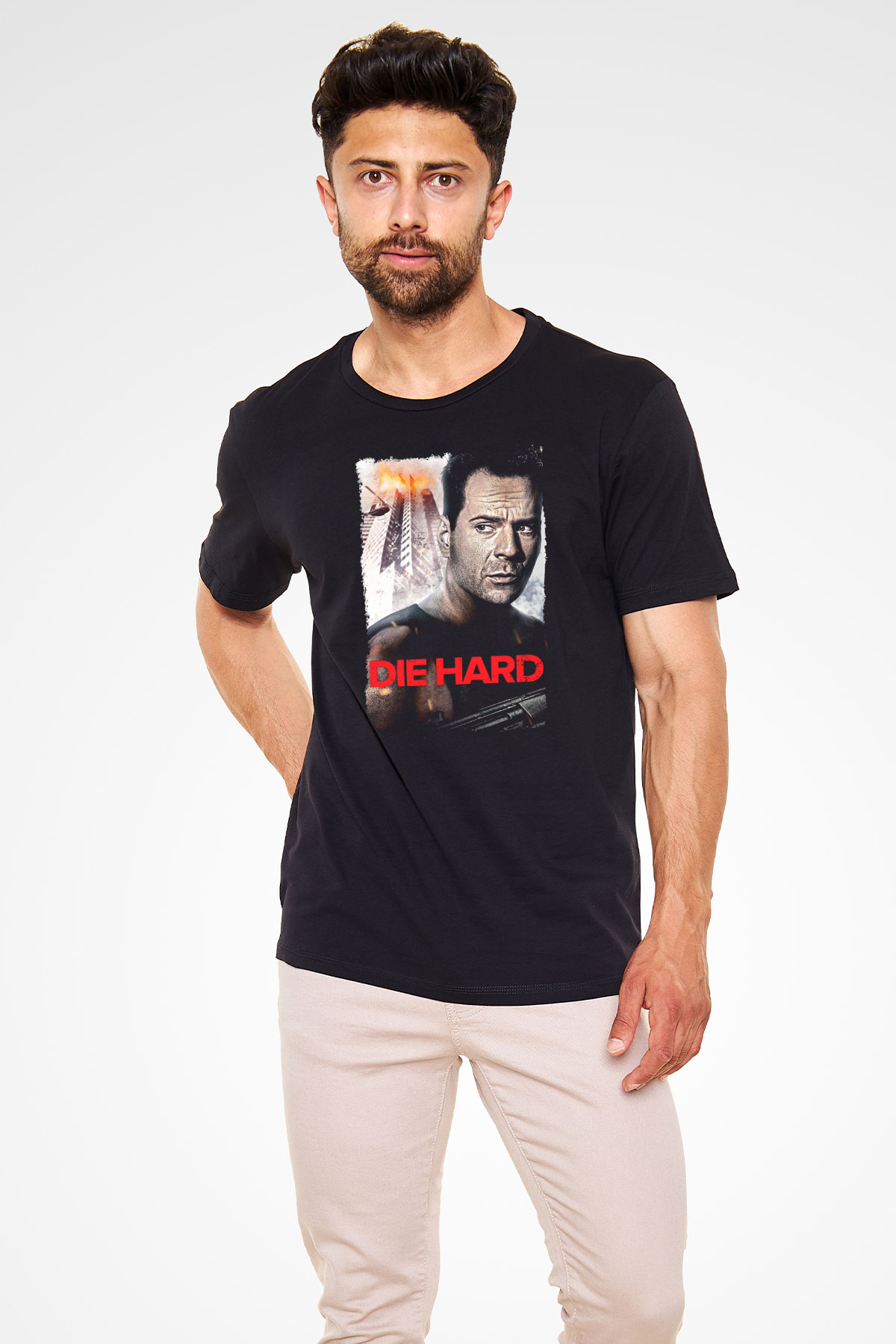 Die Hard Beyaz Unisex Tişört T-Shirt