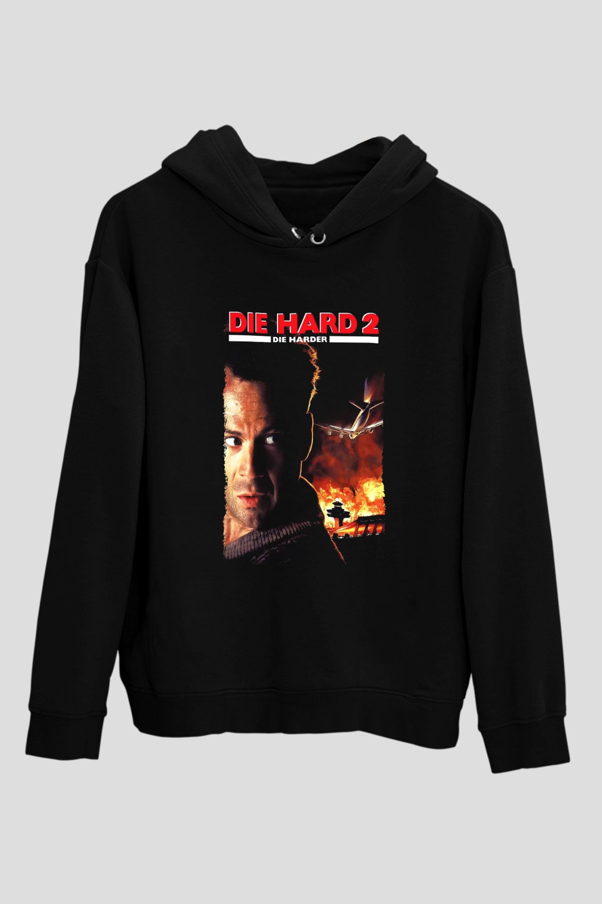 Die Hard Siyah Unisex Hoodie