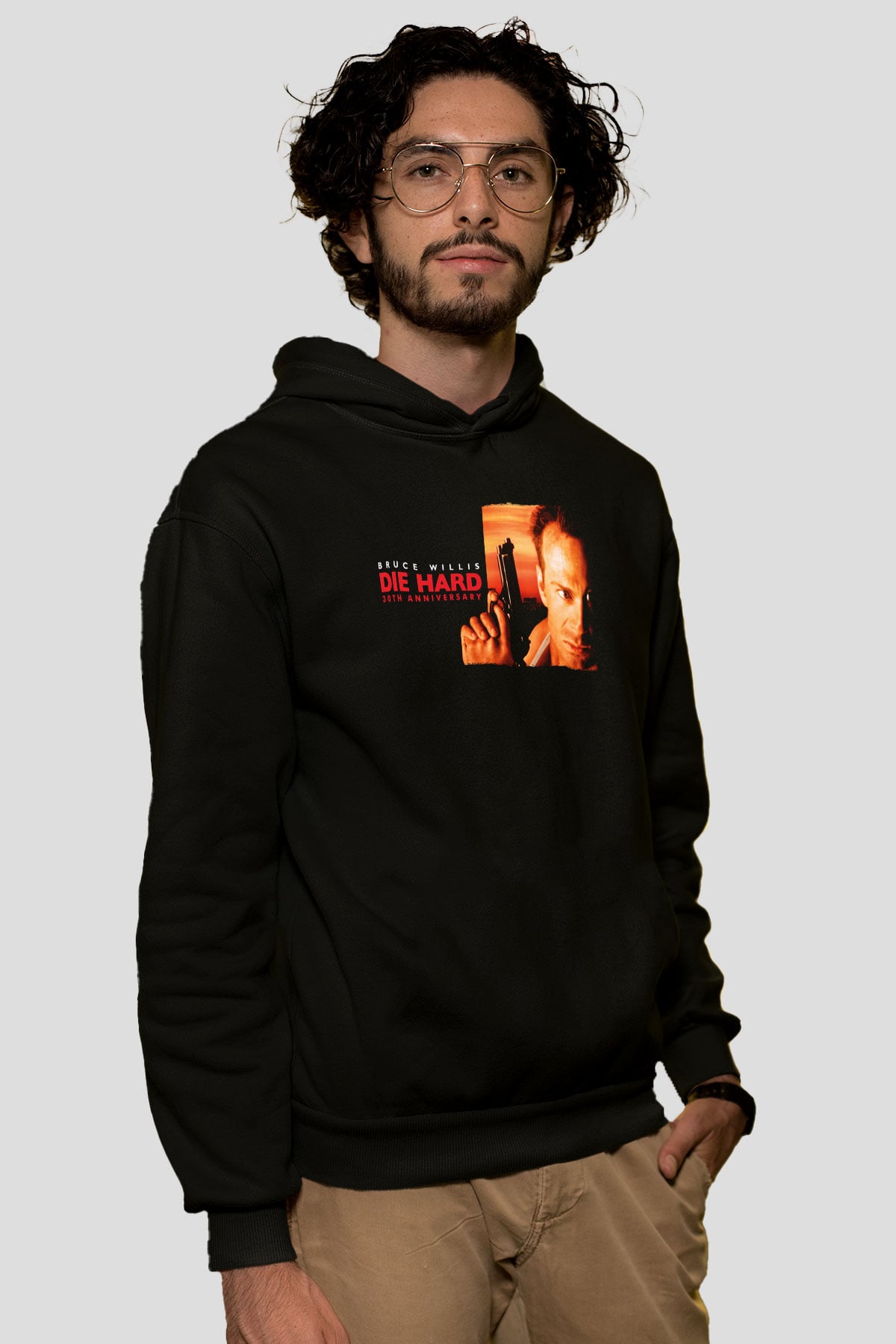 Die Hard Siyah Unisex Hoodie